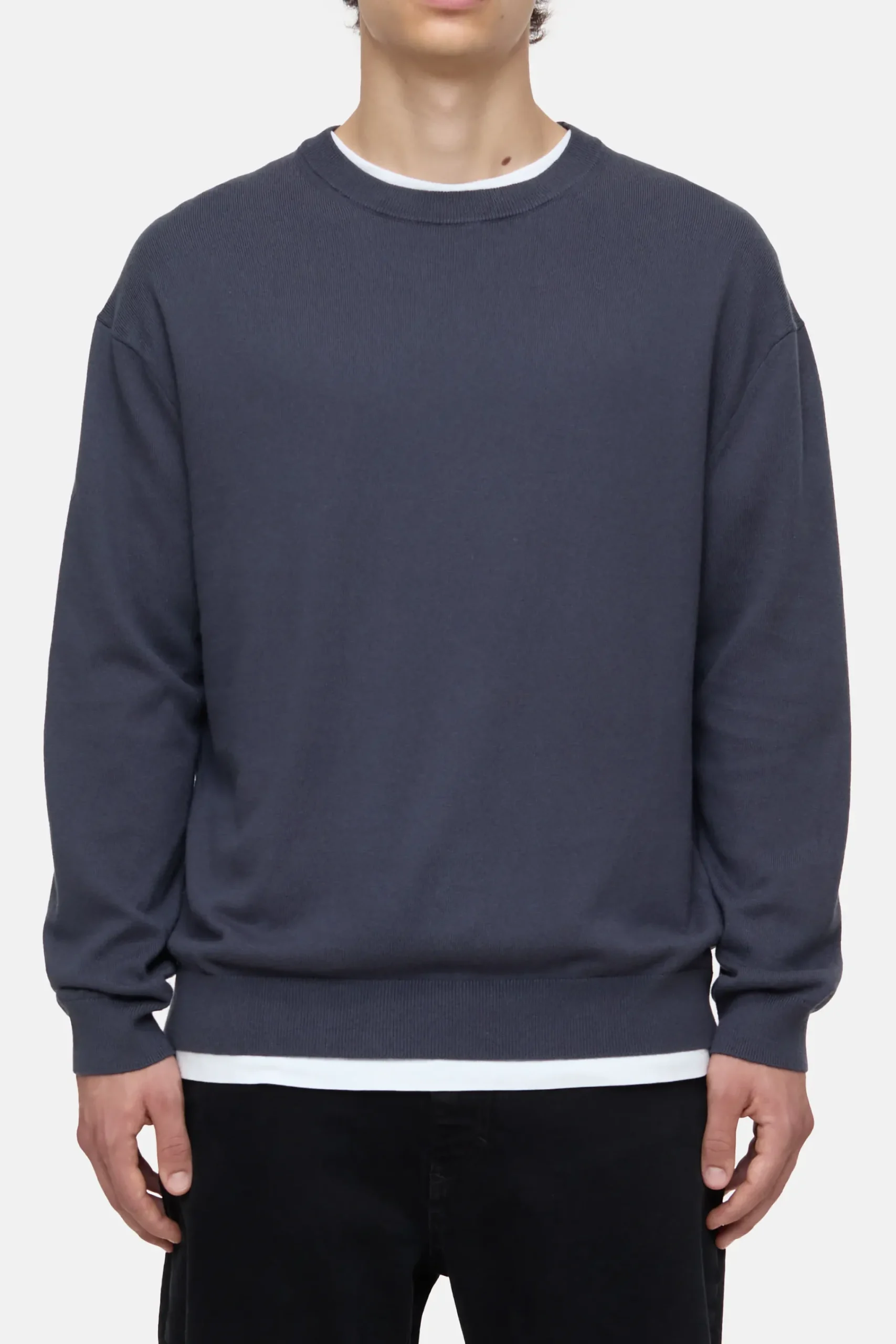 Closed Strick*Pullover aus Bio-Baumwoll-Mix Smokeyblue