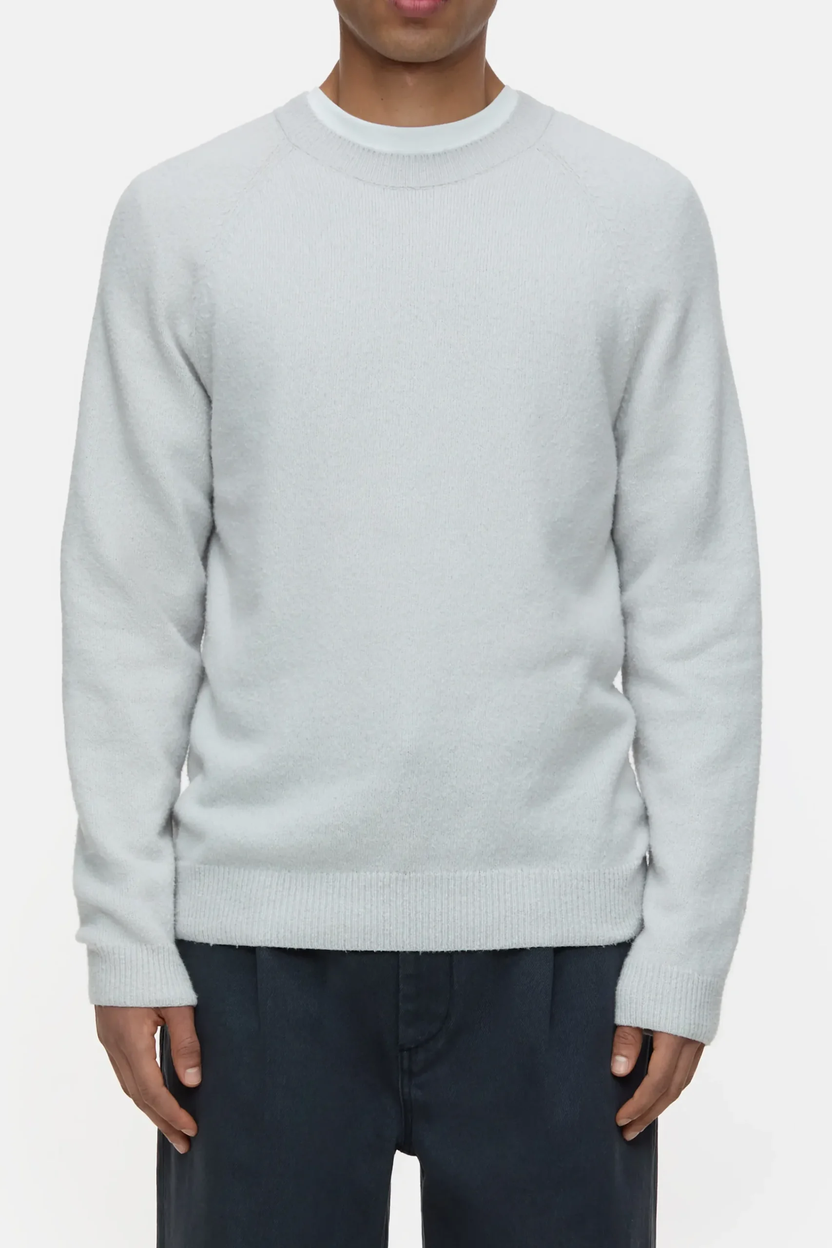 Closed Strick*Pullover aus Bio-Baumwoll-Mix Oystergrey