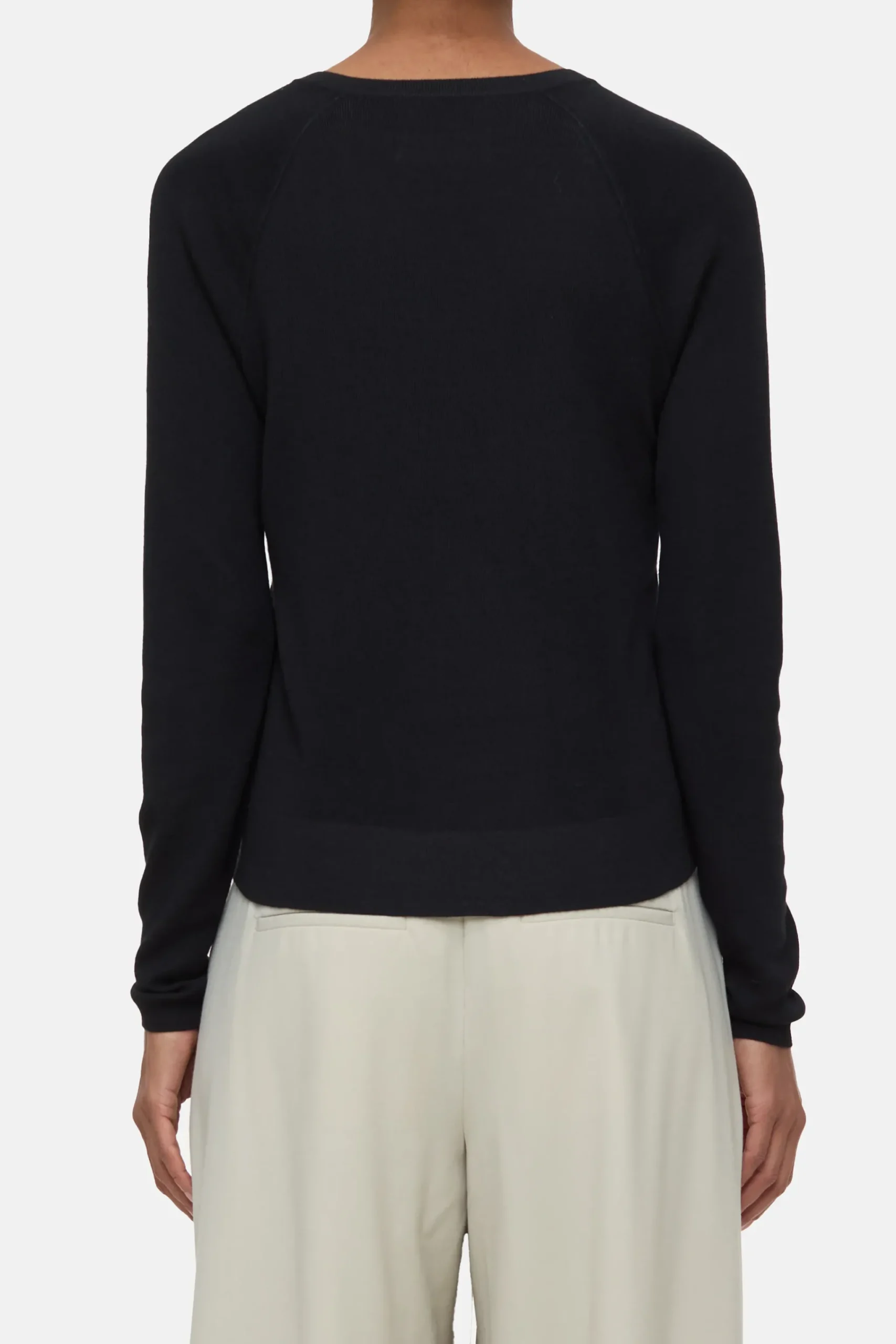 Closed Strick*Pullover aus Bio-Woll-Mix Black