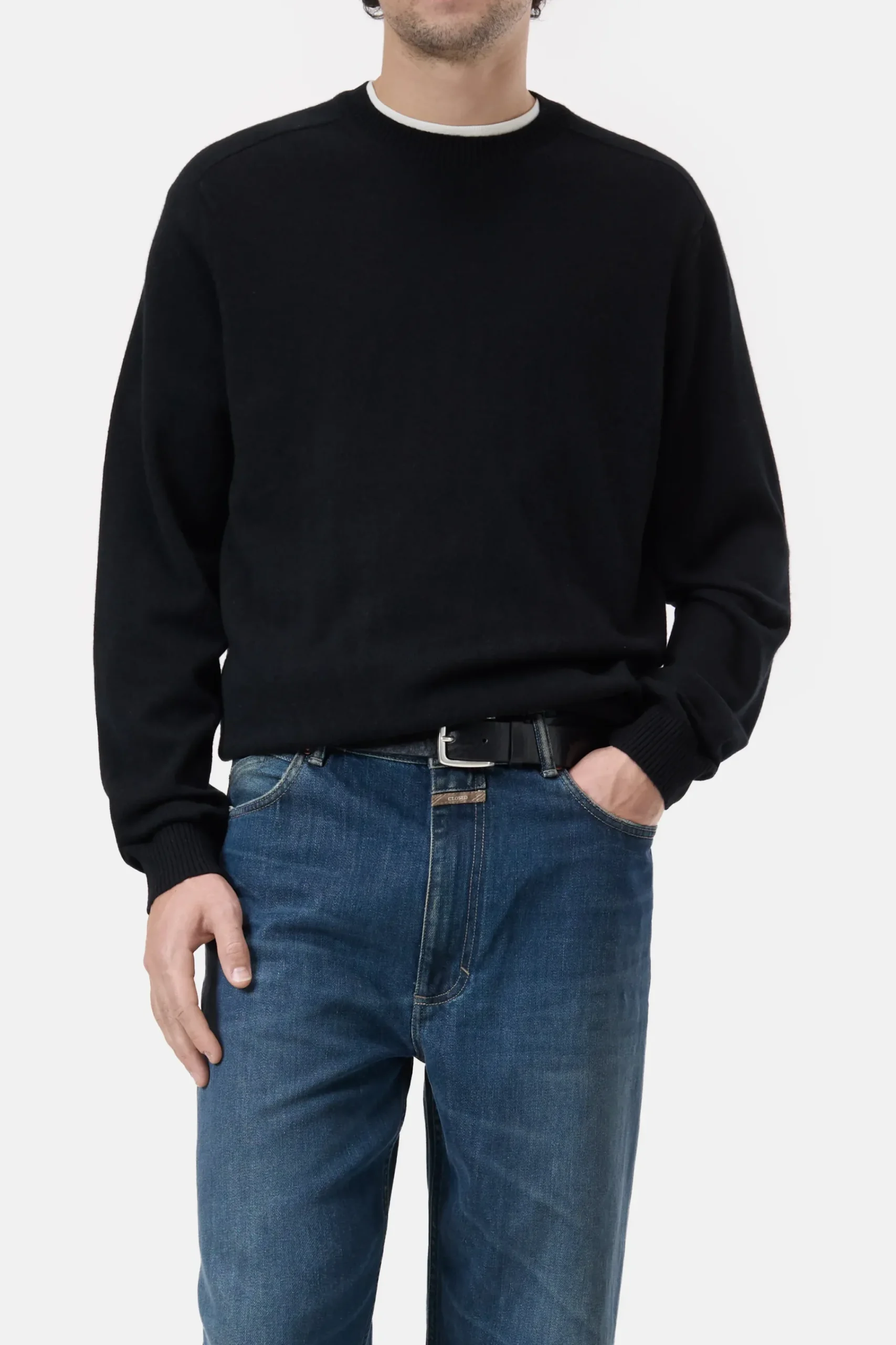 Closed Strick*Pullover aus Kaschmir Black