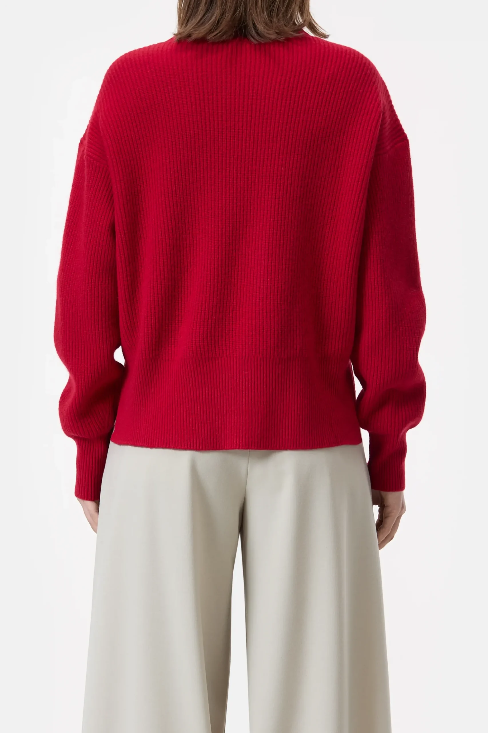 Closed Strick*Pullover aus Merinowolle Chilipepperred