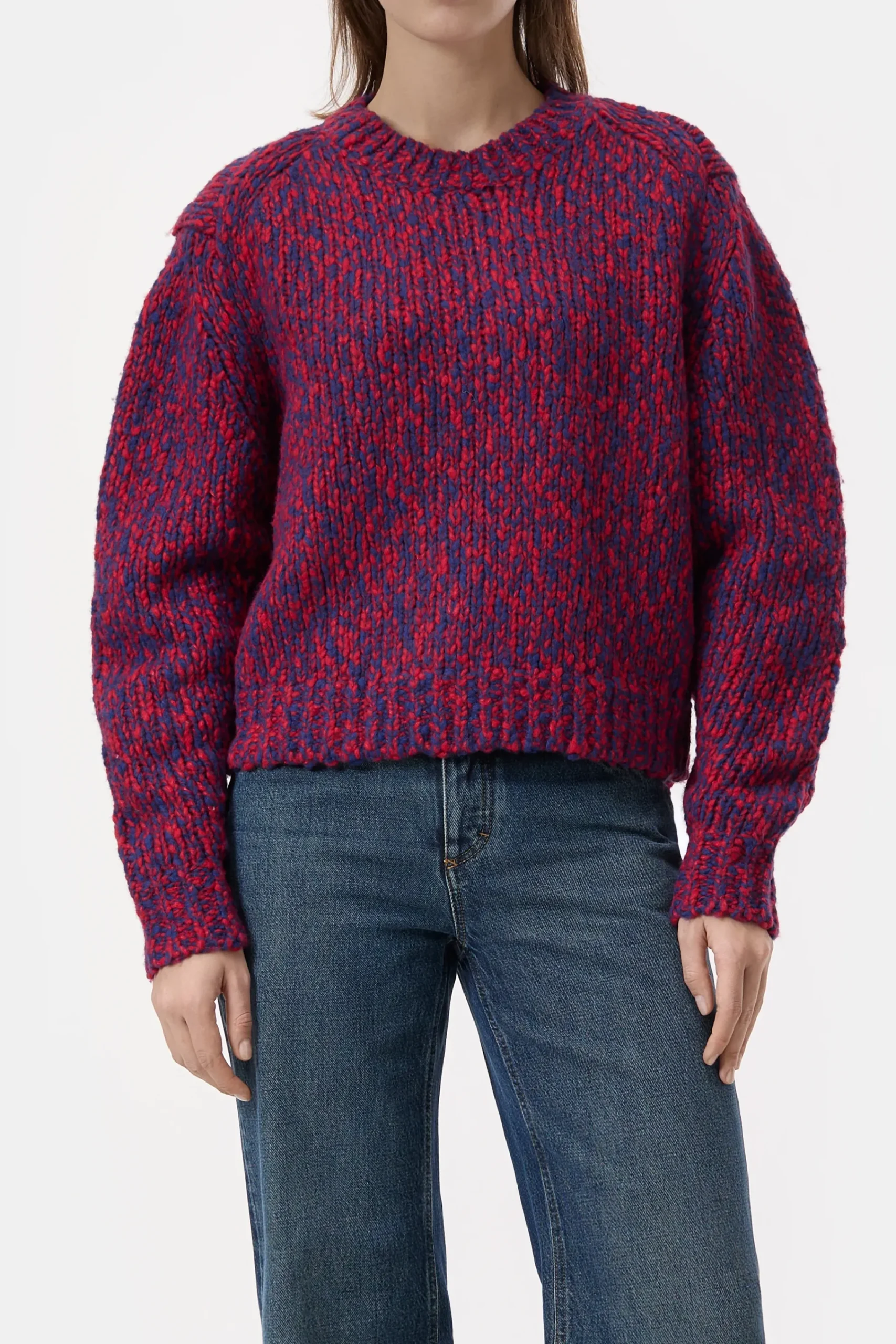 Closed Strick*Pullover aus Woll-Mix Chilipepperred