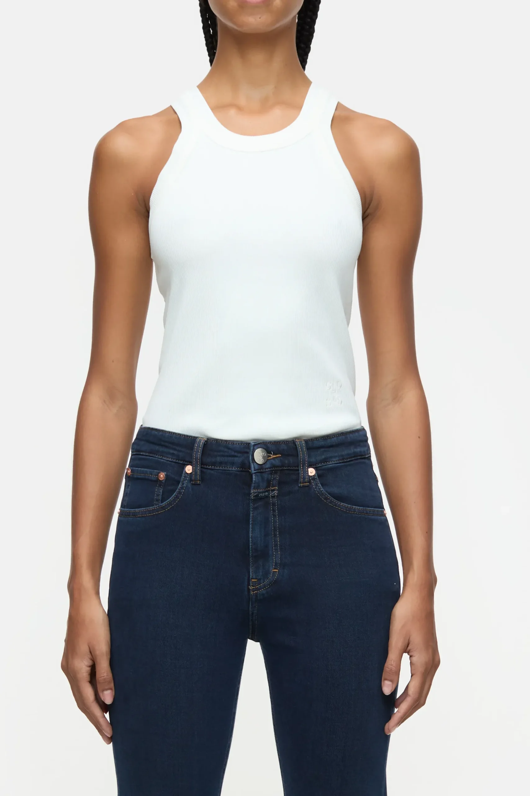 Closed T-shirts*Racer Top aus Bio-Baumwoll-Mix Ivory