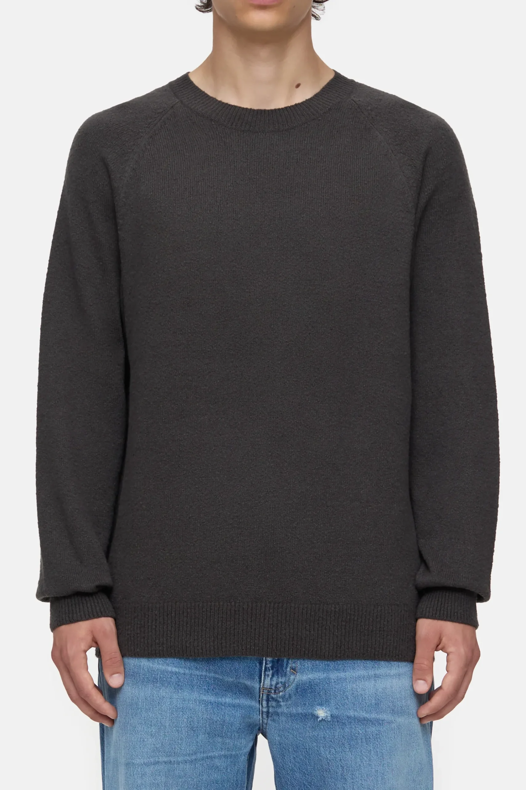 Closed Strick*Raglan-Pullover aus Bio-Baumwoll-Mix Tapenadegrey