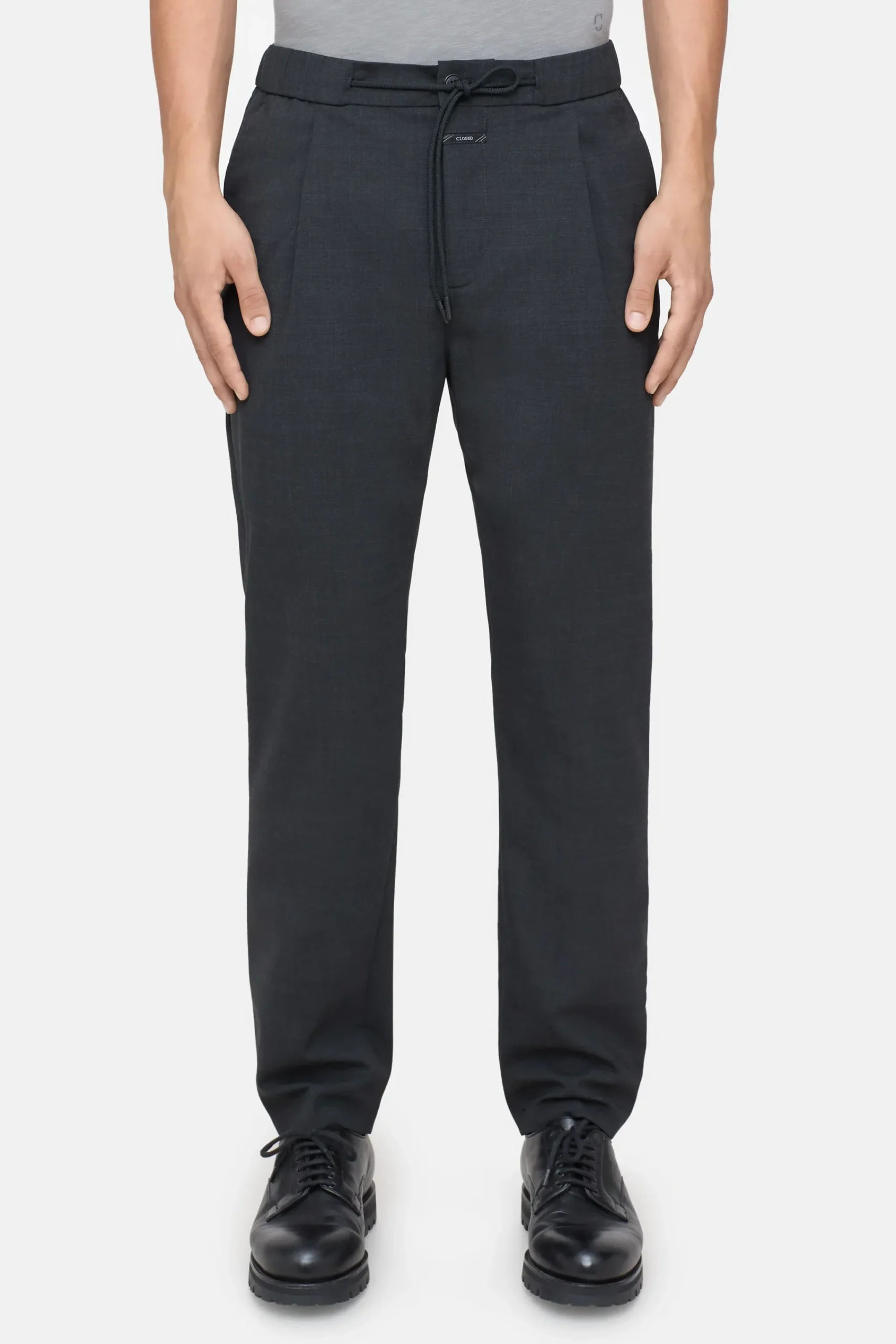 Closed Hosen*Regular Pants - Style Name Vigo Tapered anthracitemelange