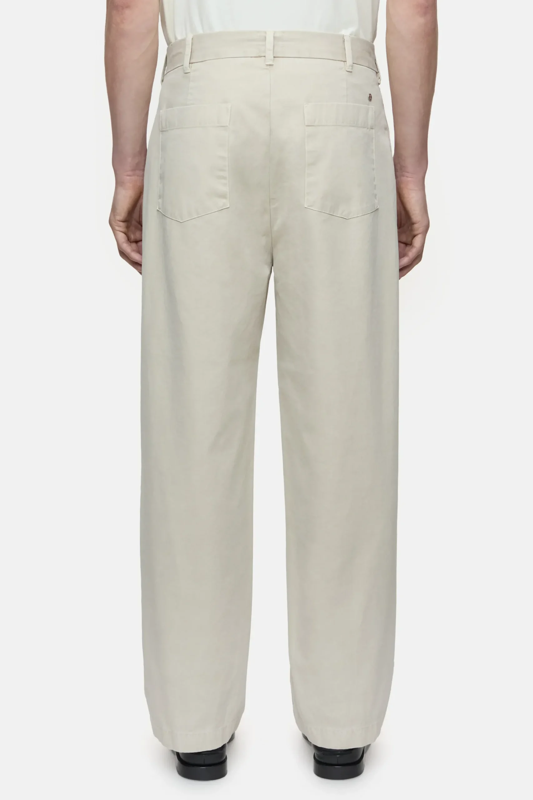 Closed Hosen*Relaxed Pants - Style Name Blomberg Wide Tonkabeige