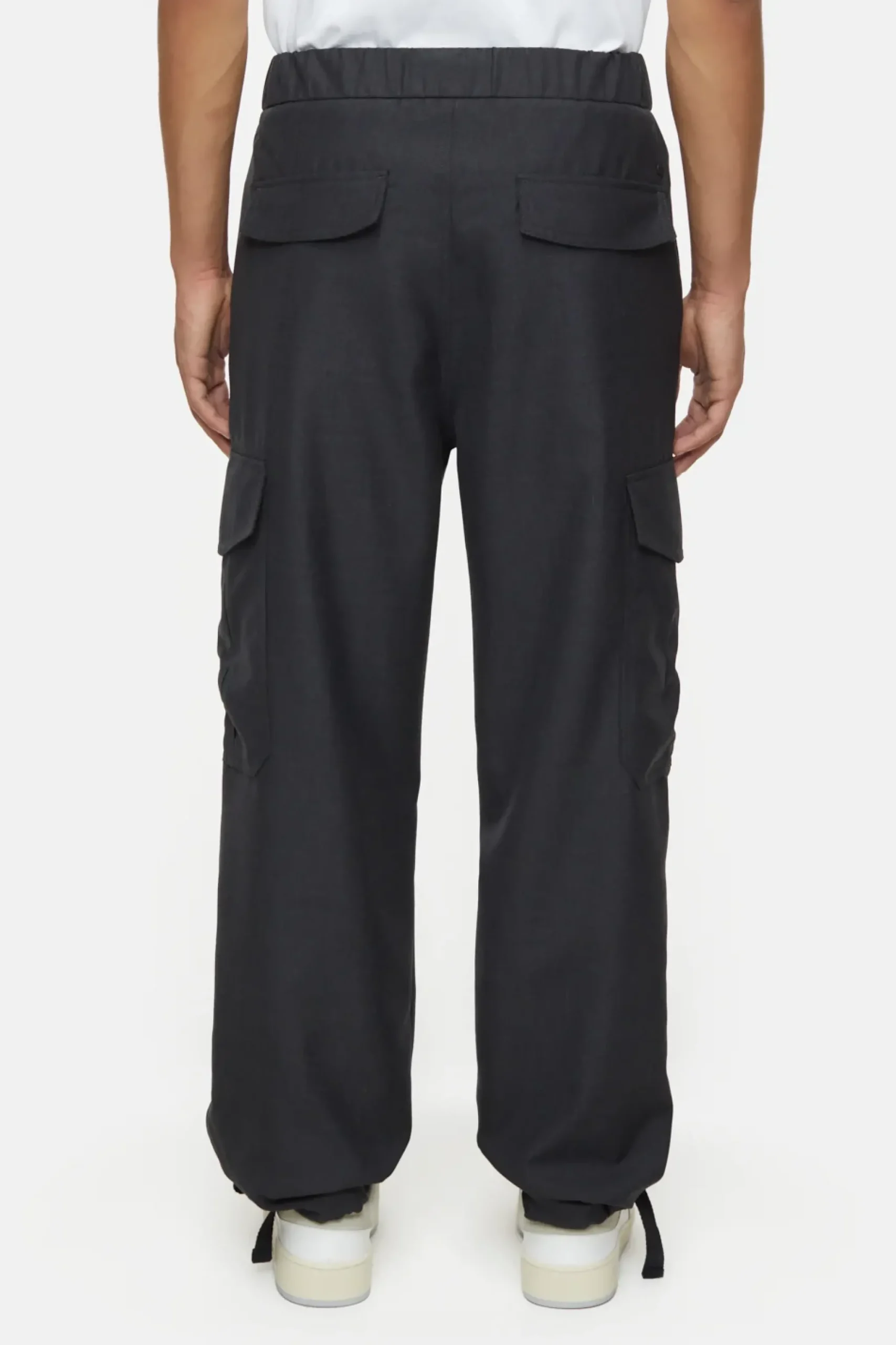 Closed Hosen*Relaxed Pants - Style Name Newport Wide anthracitemelange