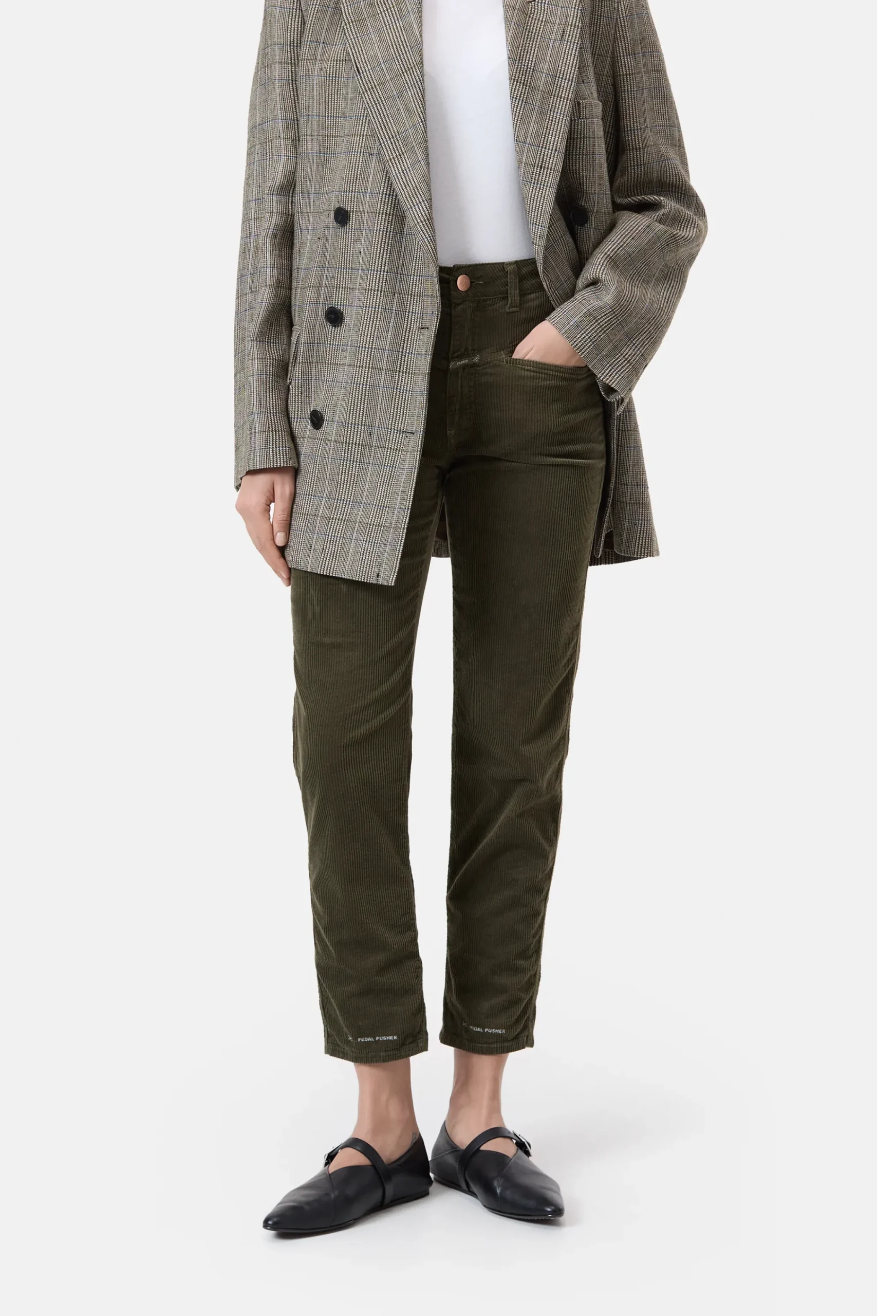 Closed Hosen*Relaxed Pants - Style Name Pedal Pusher Vergreen