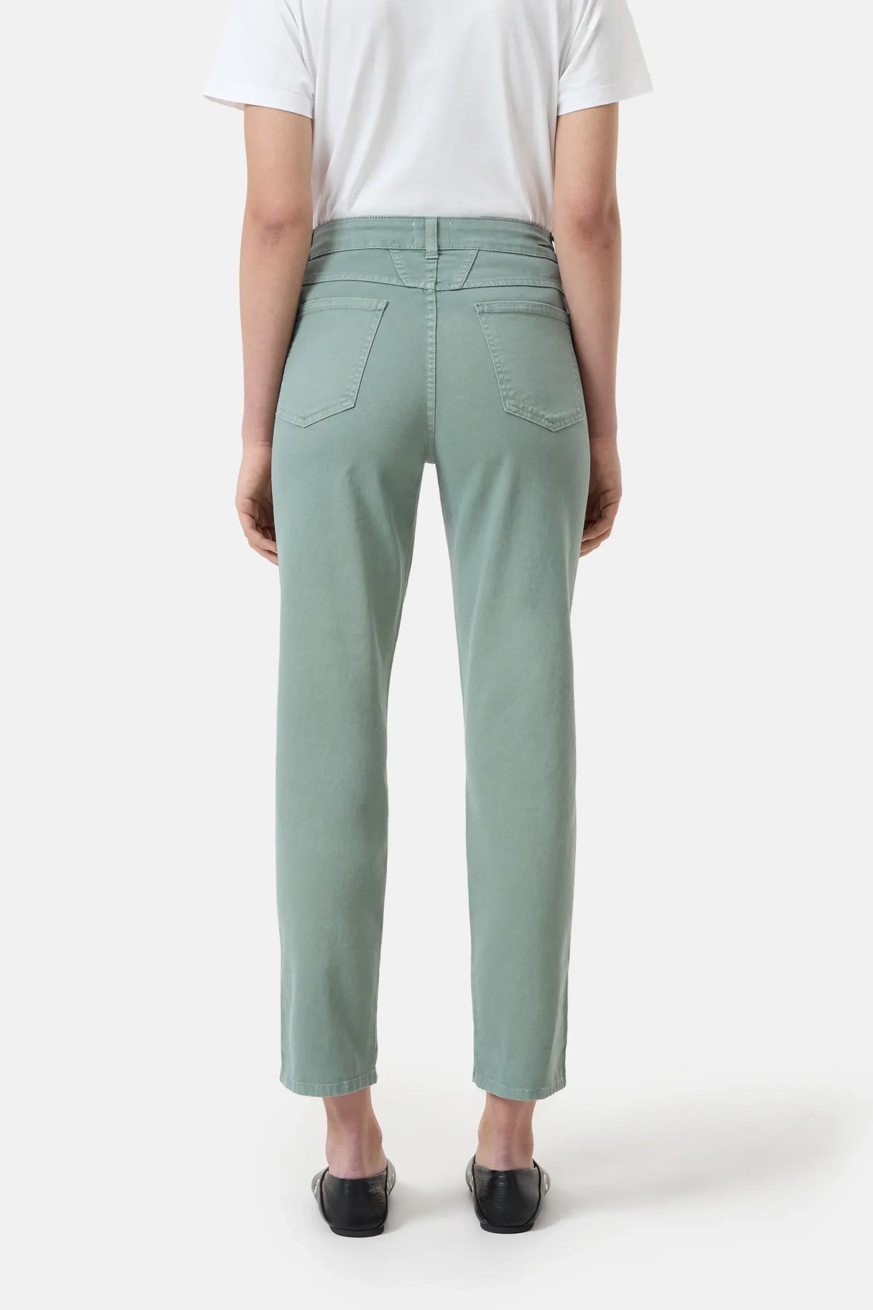 Closed Hosen*Relaxed Pants - Style Name Pedal Pusher Fadedgreen