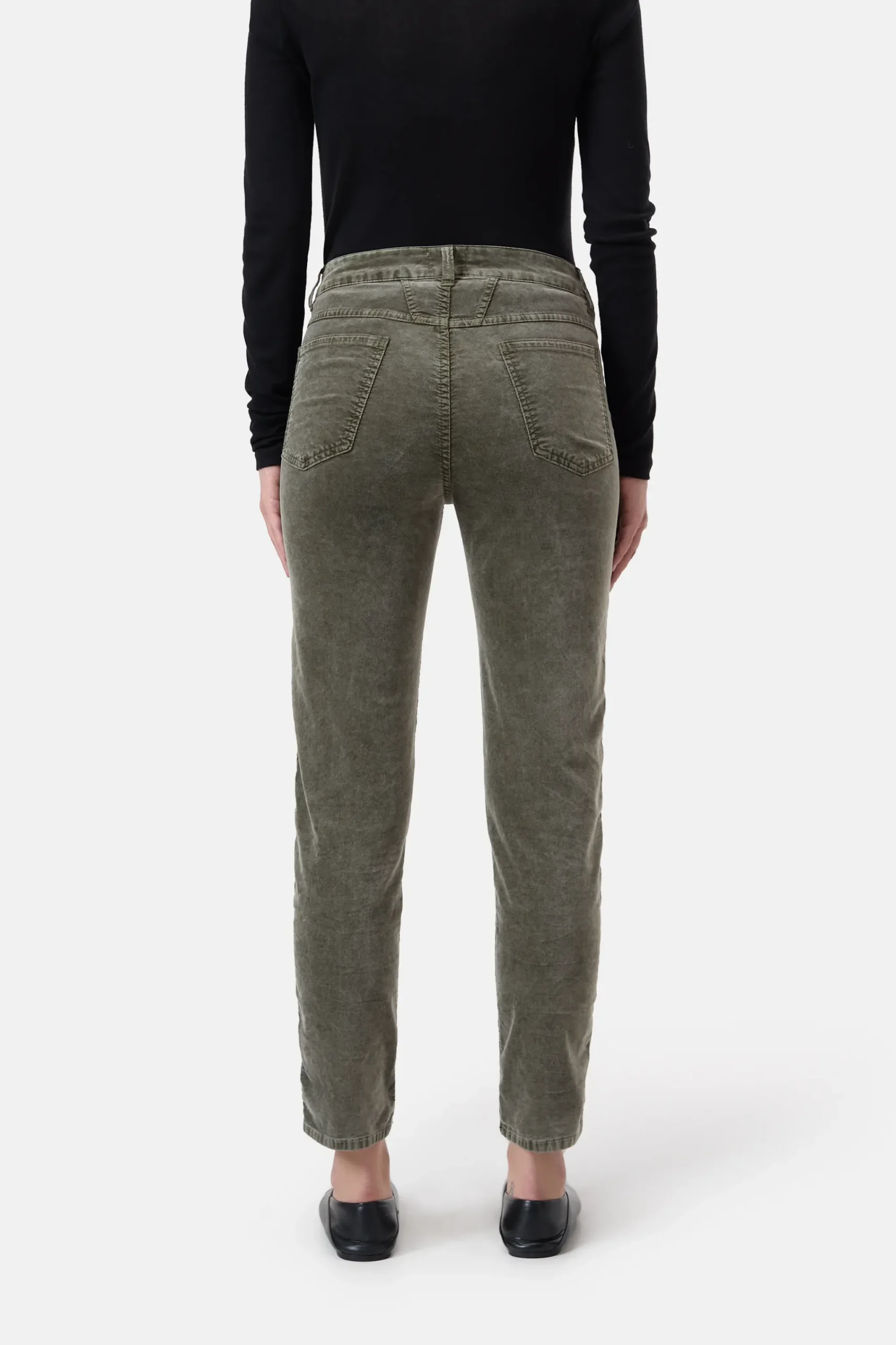 Closed Hosen*Relaxed Pants - Style Name Pedal Pusher Vergreen