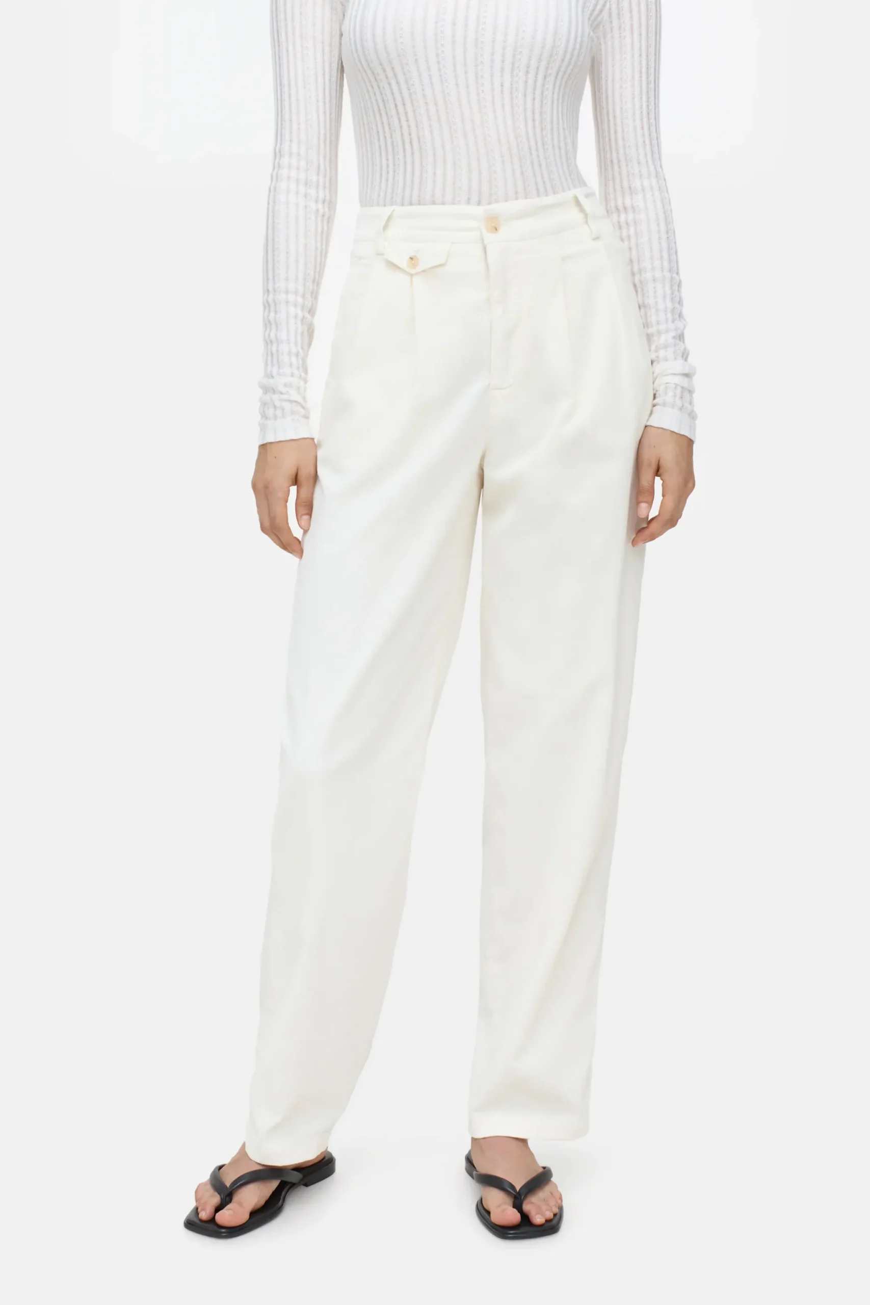 Closed Hosen*Relaxed Pants - Style Name Rhoone Ivory