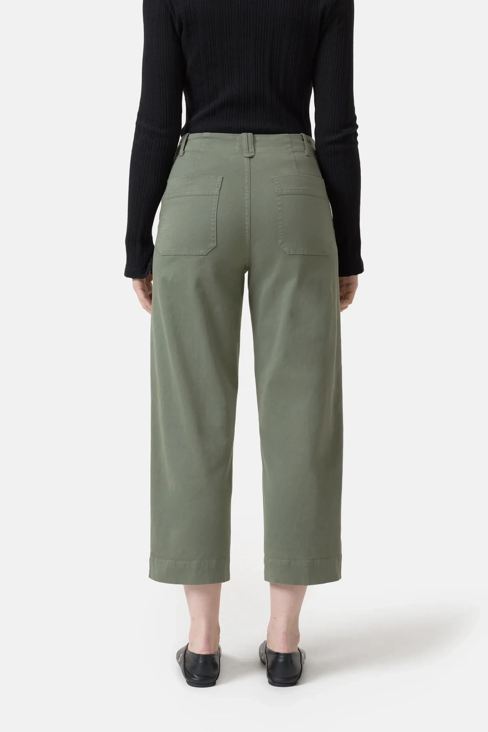 Closed Hosen*Relaxed Pants - Style Name Rovea Fadedgreen