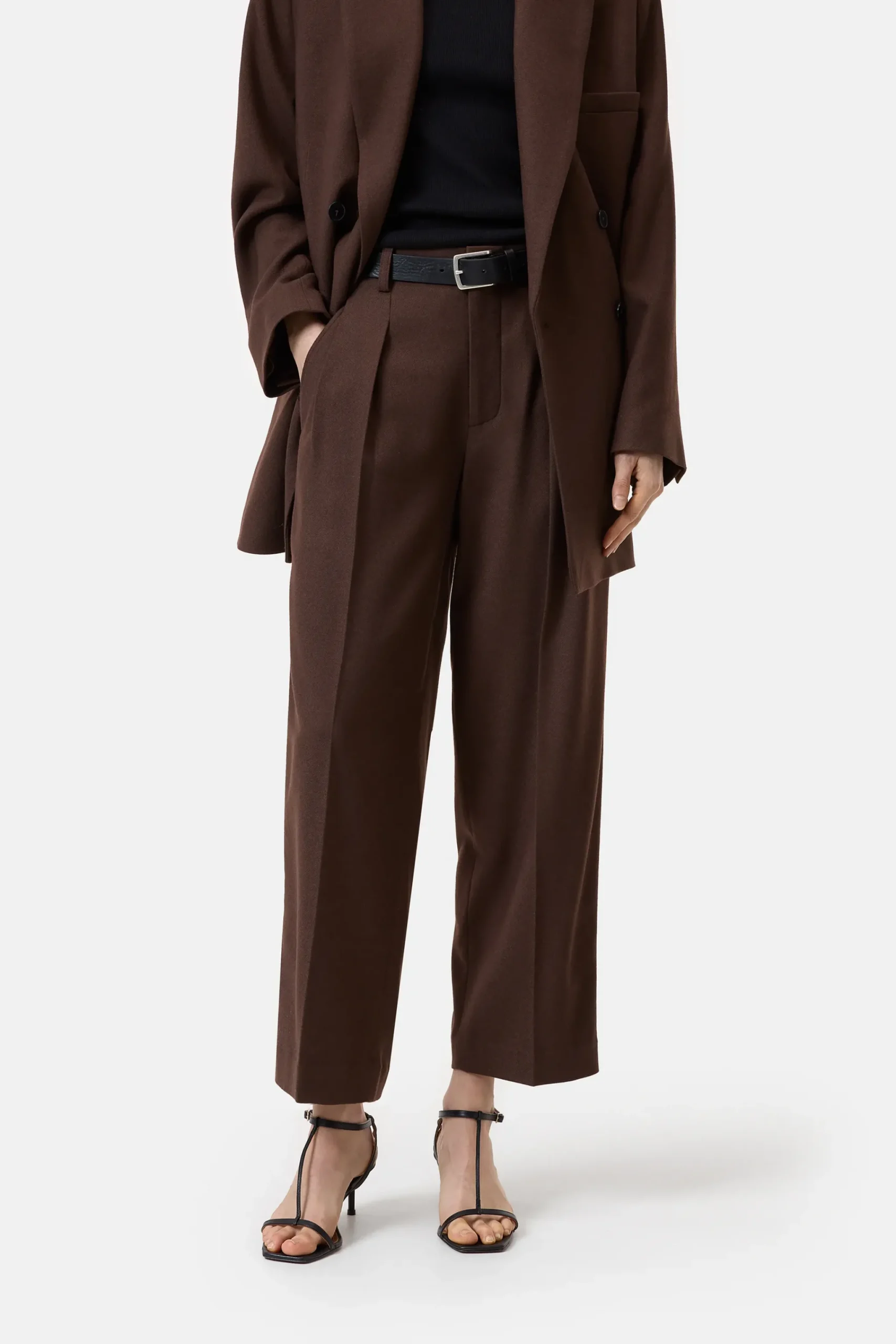 Closed Hosen*Relaxed Pants - Style Name Ruthy Cacaobrown