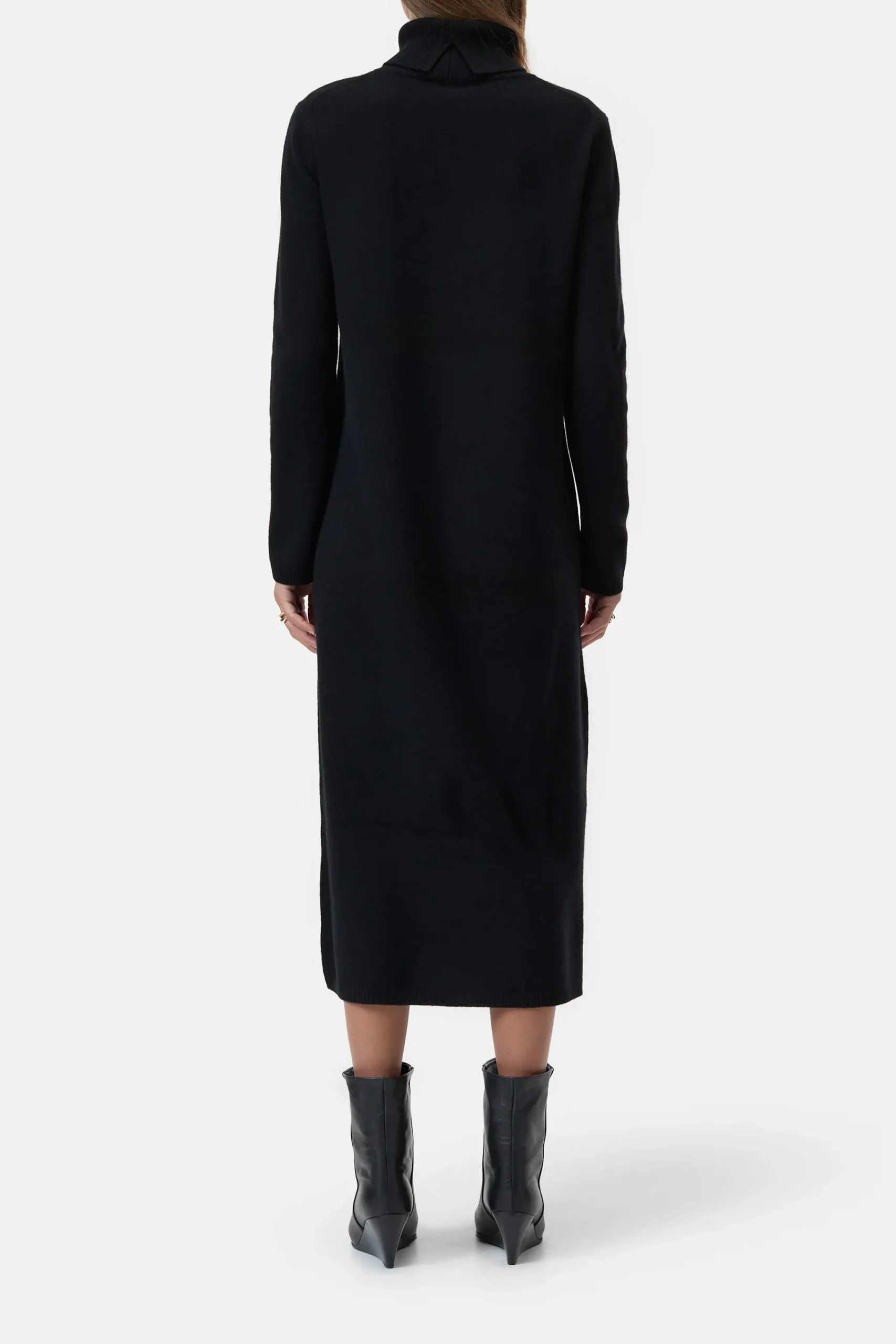 Closed Kleider*Rollkragen-Kleid aus Wolle Black