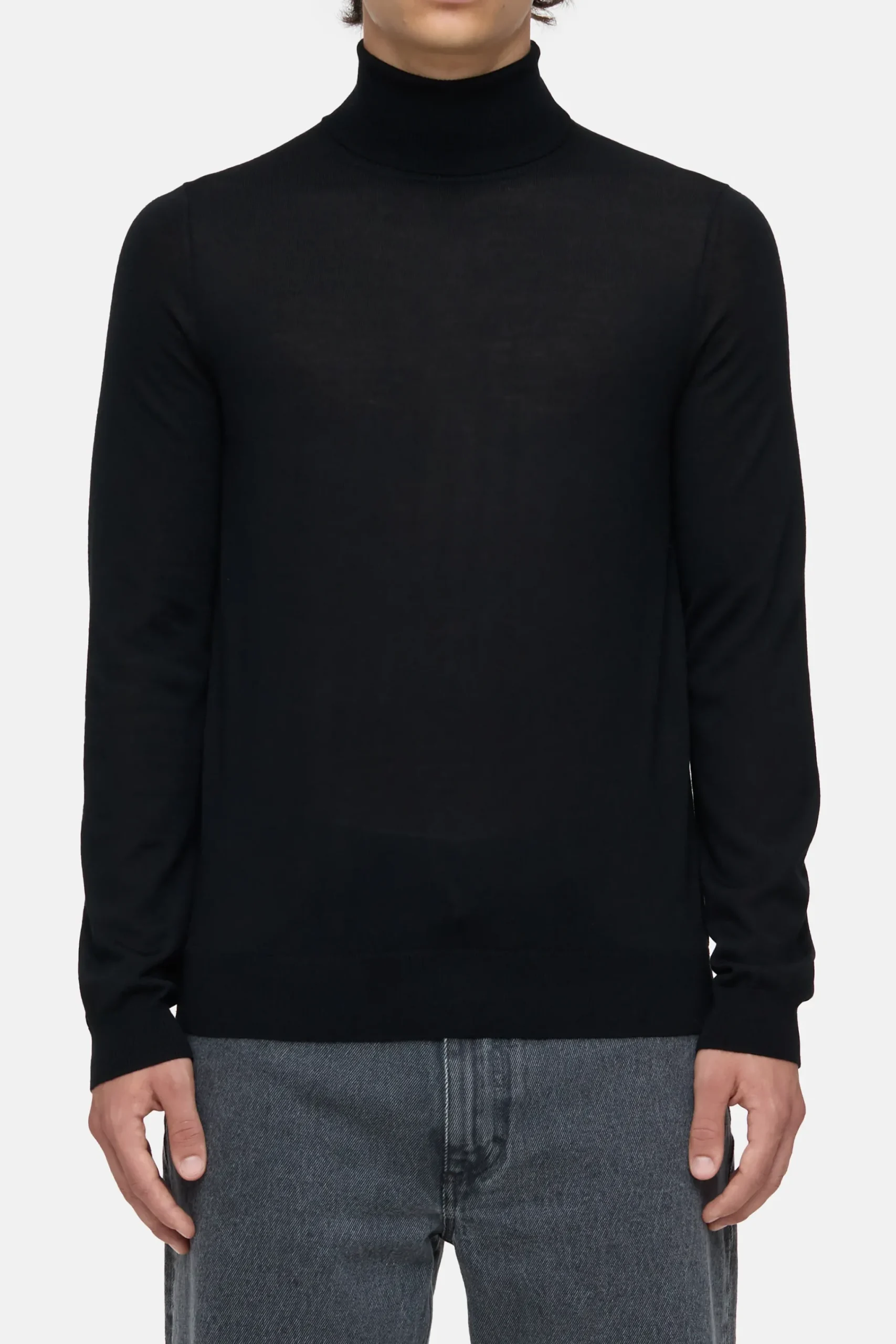 Closed Strick*Rollkragenpullover aus Bio-Wolle Black