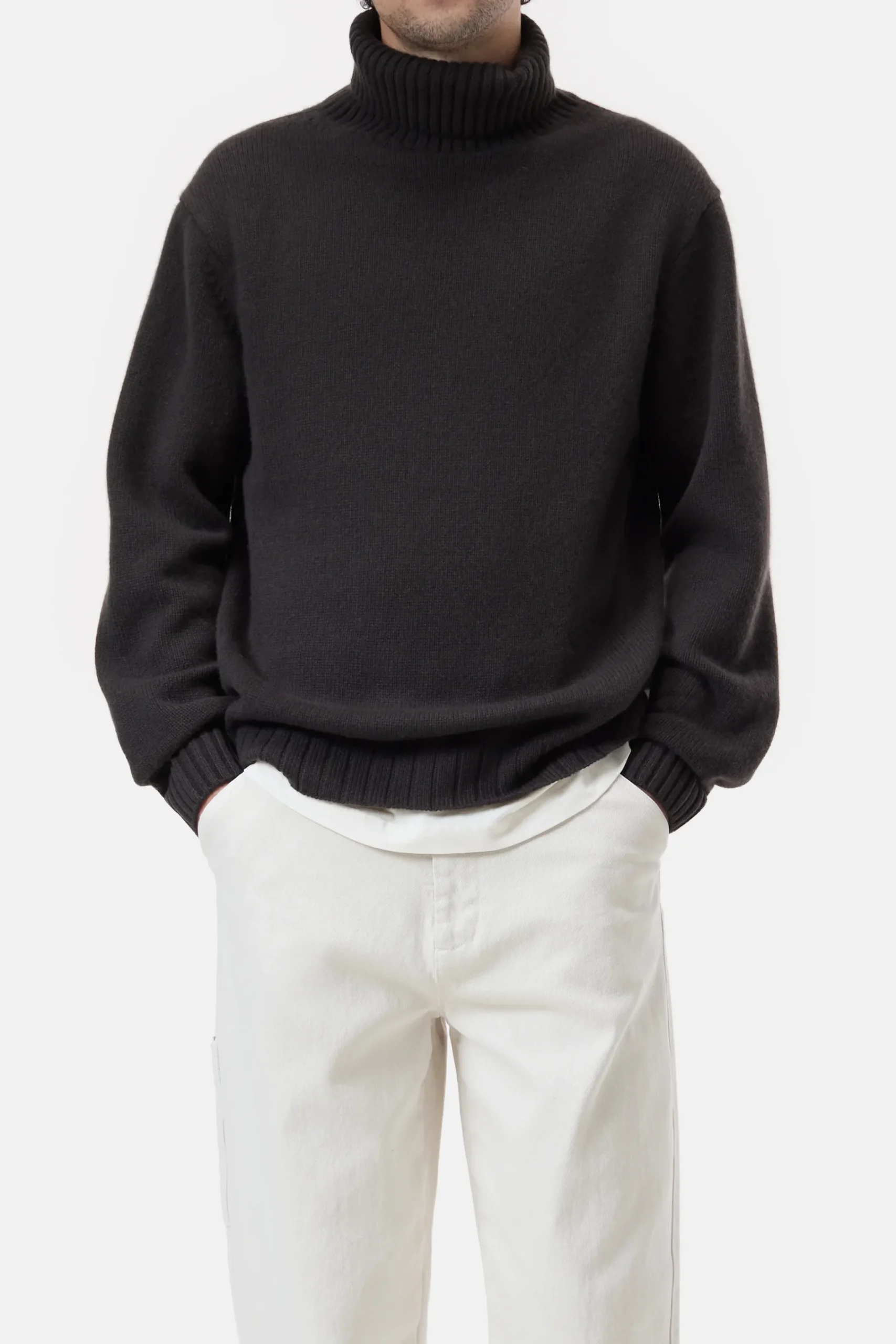 Closed Strick*Rollkragenpullover aus Kaschmir Ebony