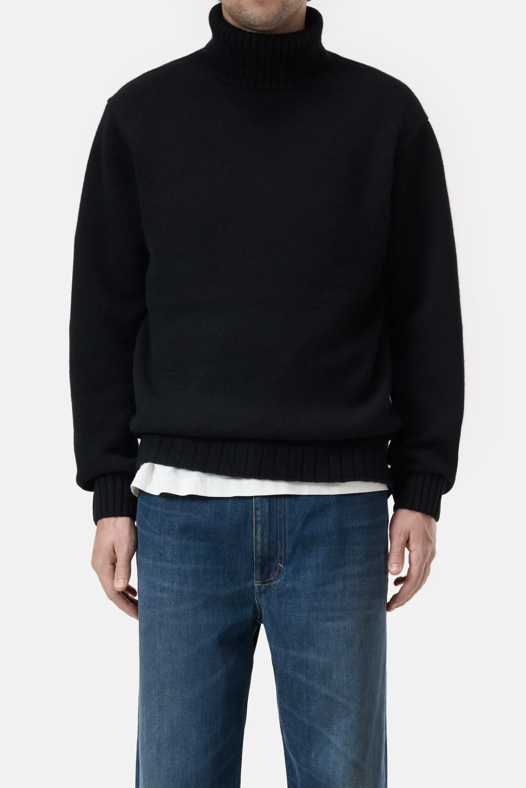 Closed Strick*Rollkragenpullover aus Kaschmir Black