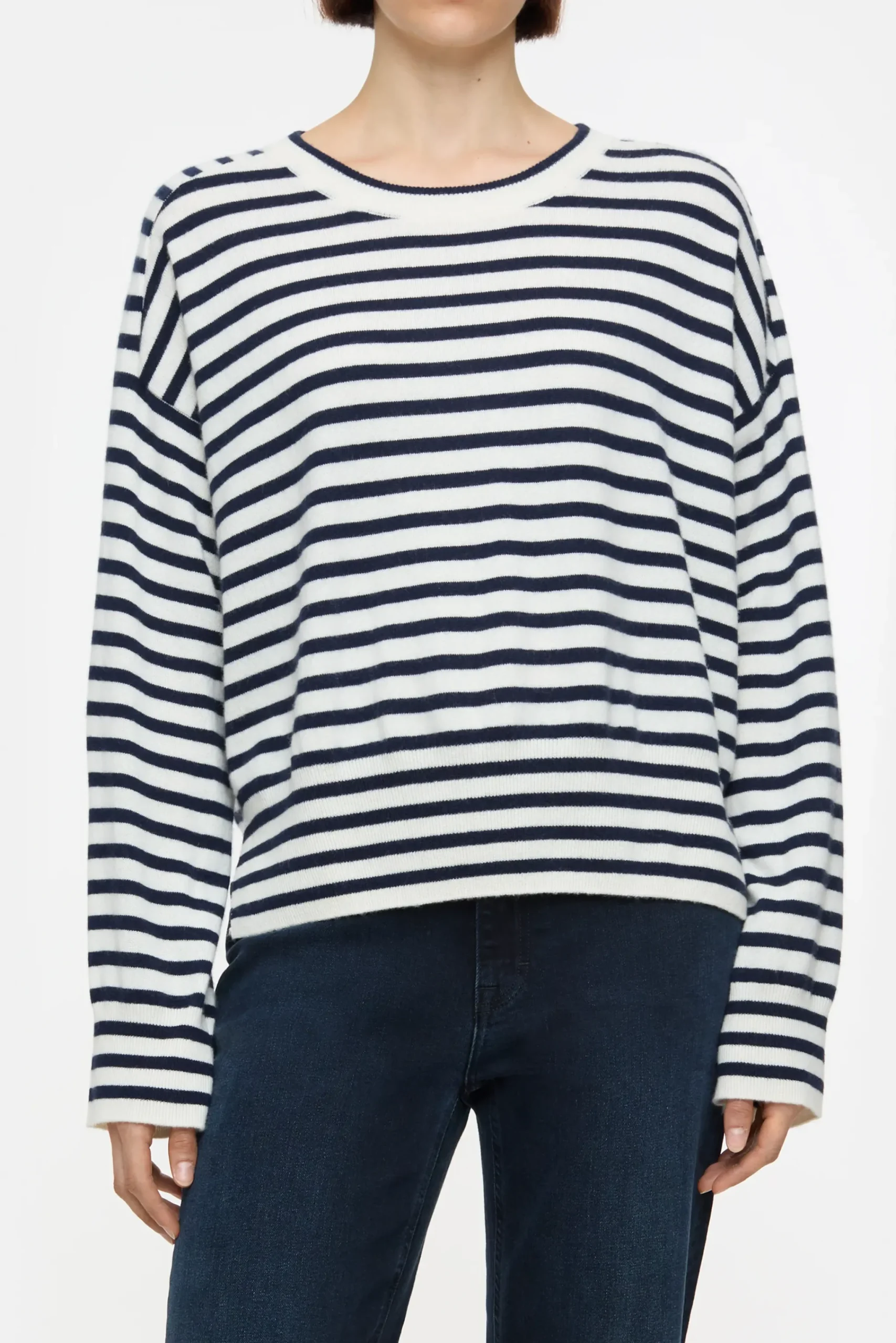 Closed Strick*Rundhalspullover aus Kaschmir Ivory