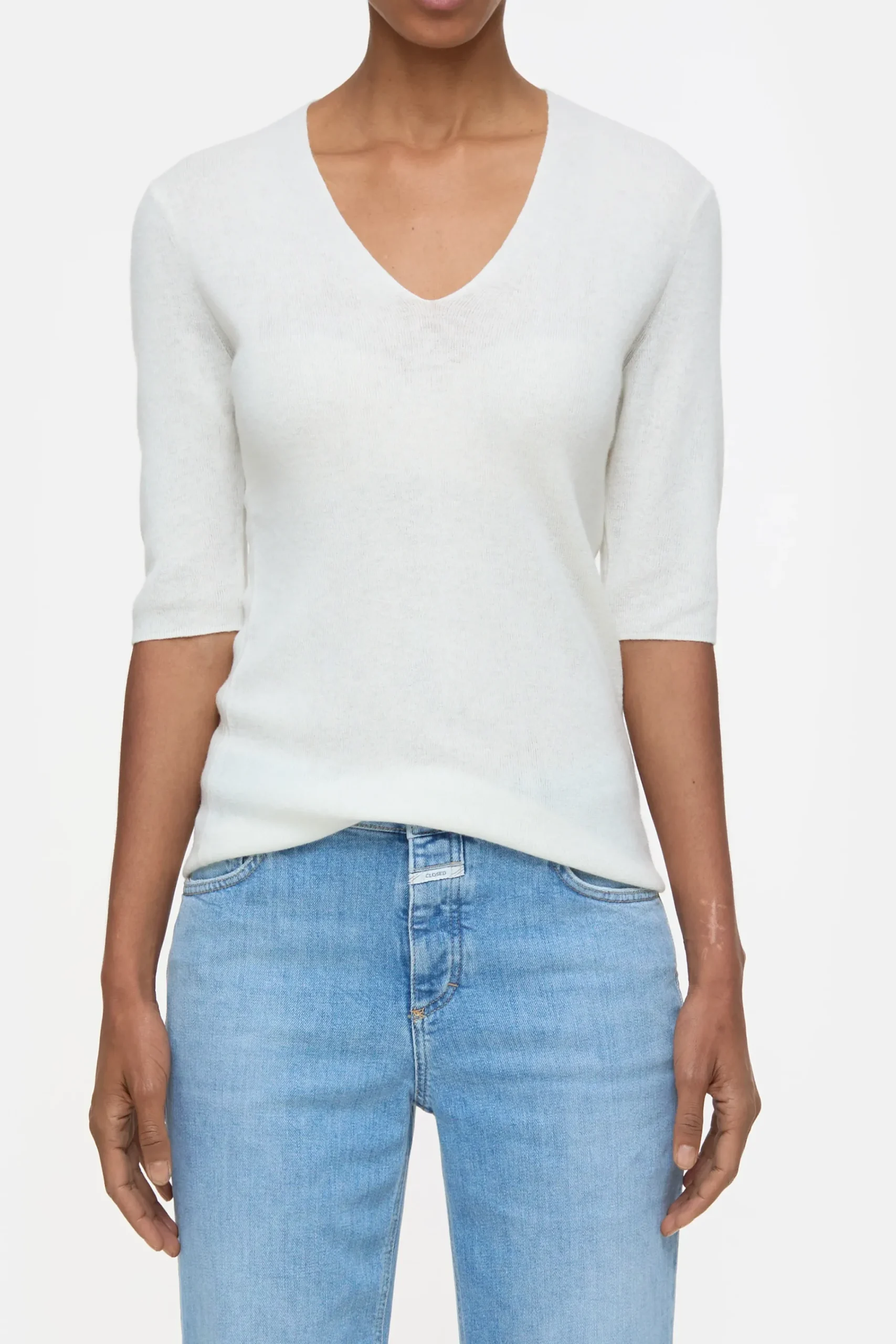 Closed Strick*Shirt aus Kaschmir-Mix Ivory