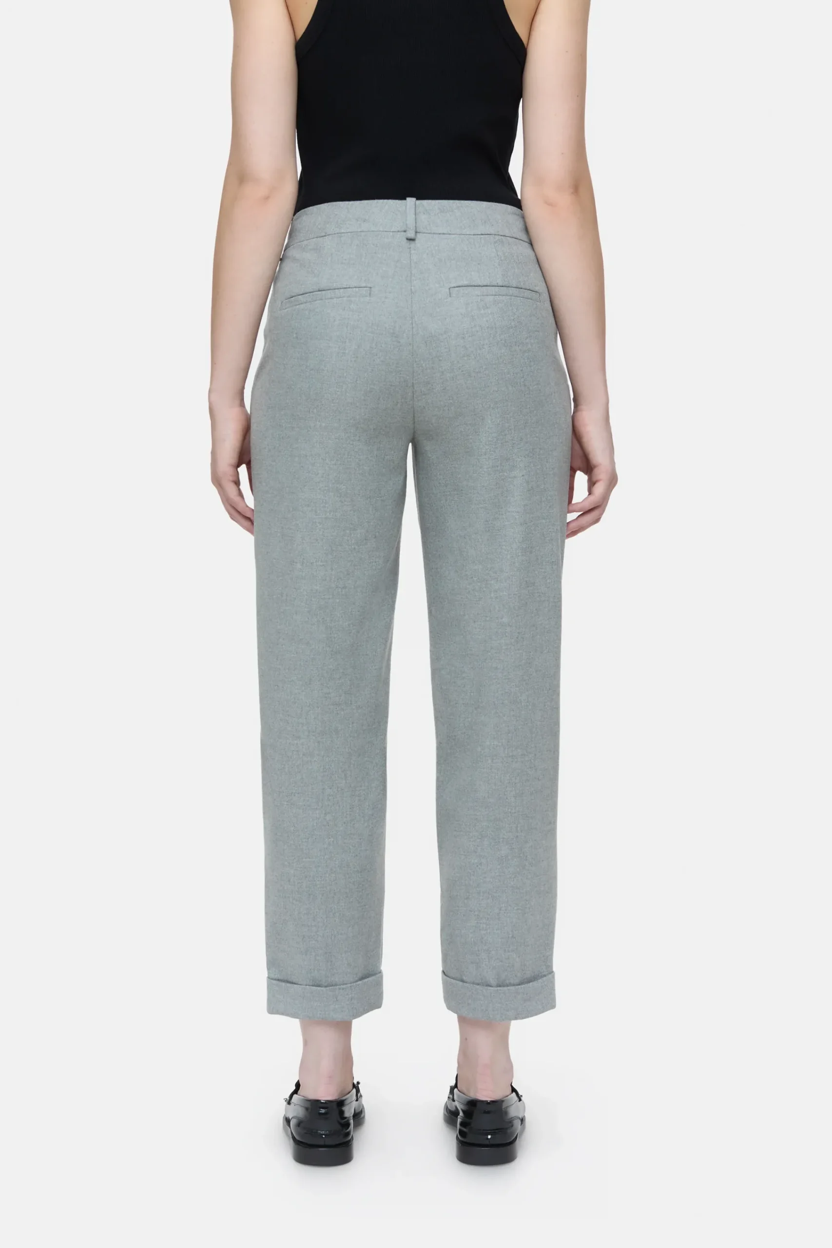 Closed Hosen*Skinny Pants - Style Name Auckley Lightgreymelange
