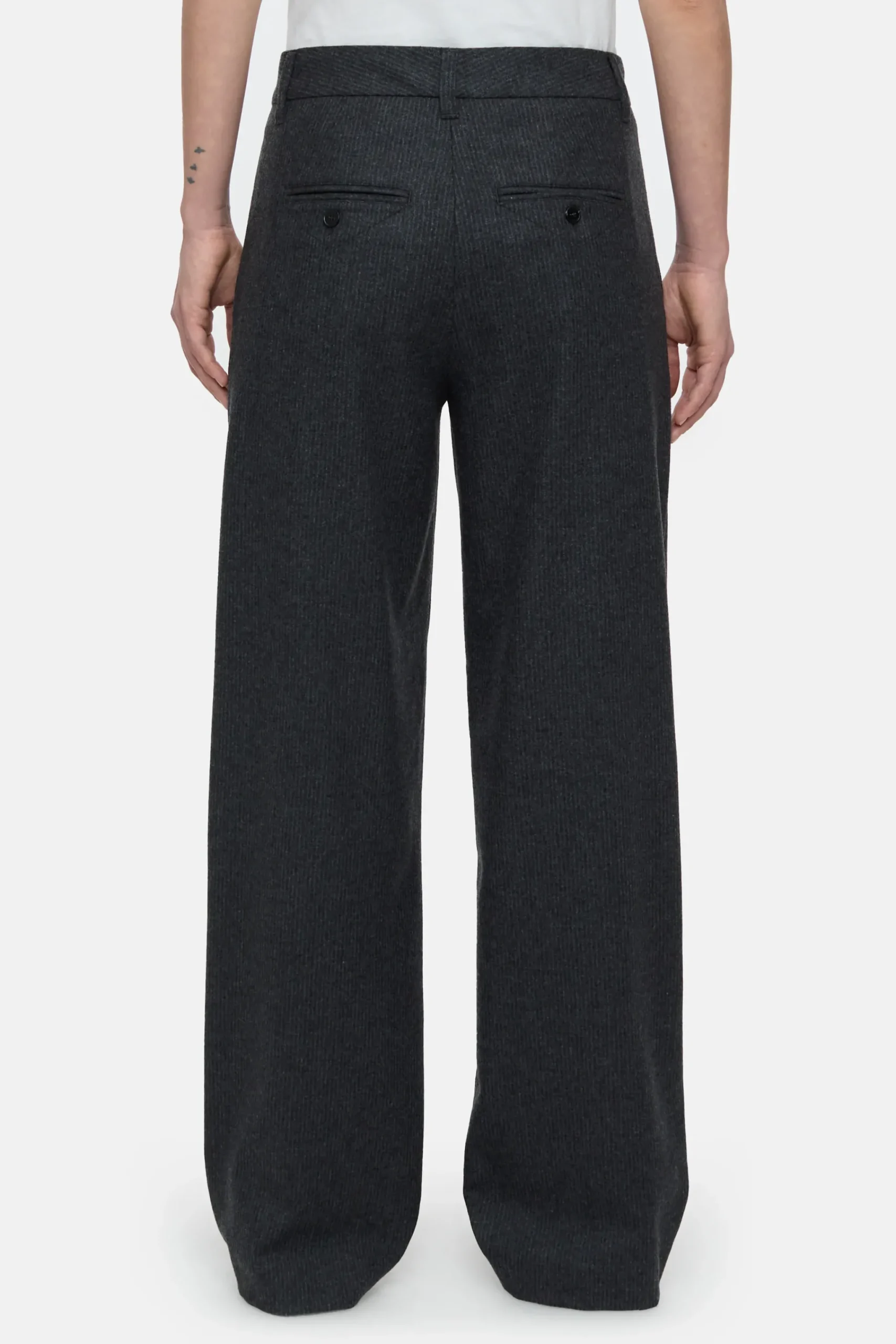 Closed Hosen*Straight Pants - Style Name Jurdy Darkgreymelange