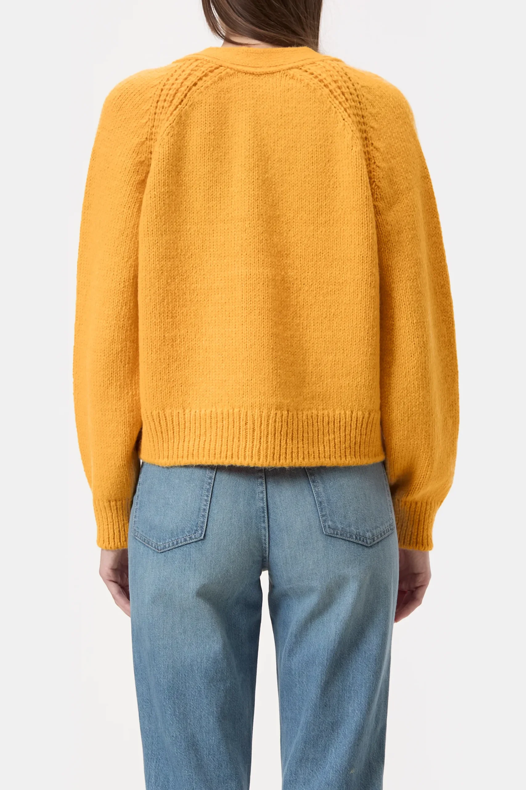 Closed Strick*Strickjacke aus Alpaka-Mix Irishorange