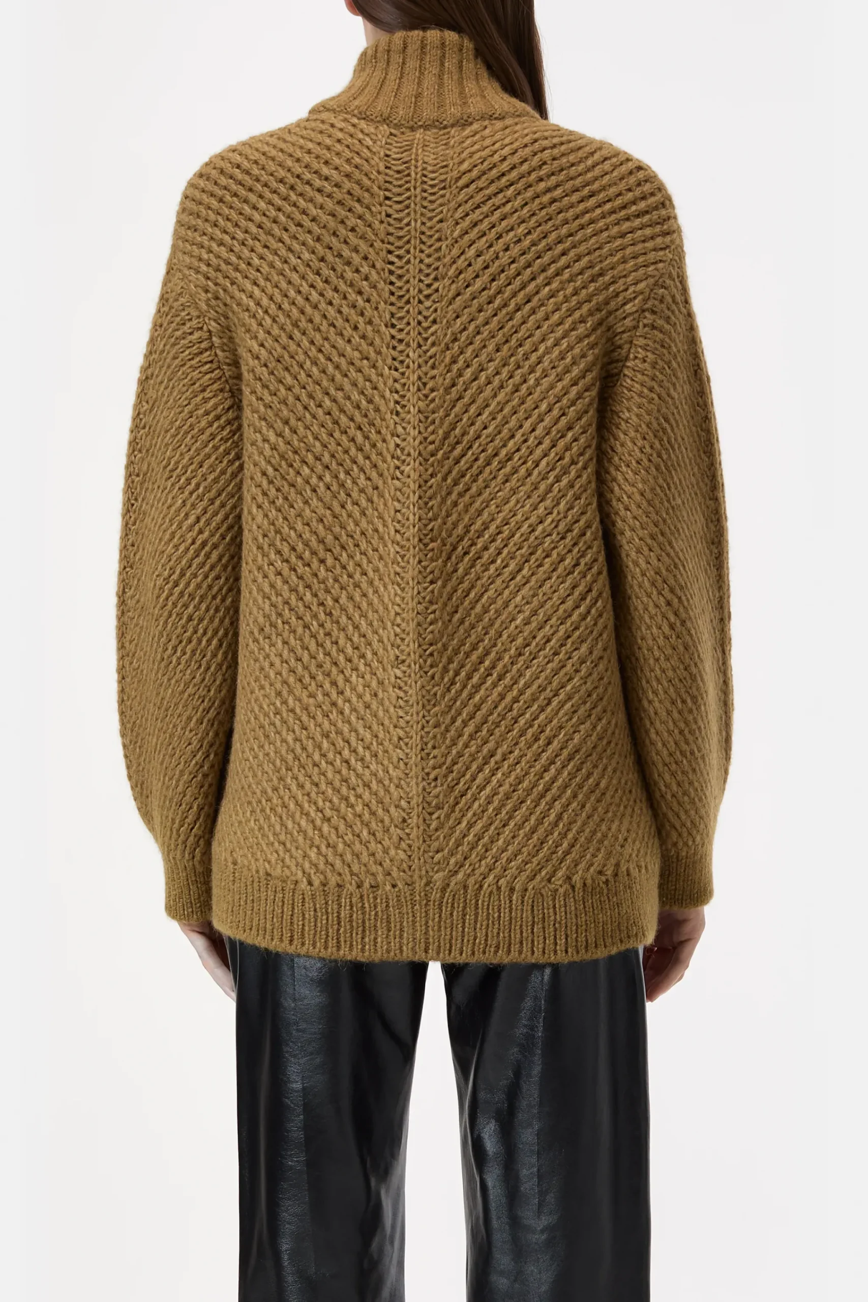 Closed Strick*Strickjacke aus Alpaka-Mix Tullamorebrown