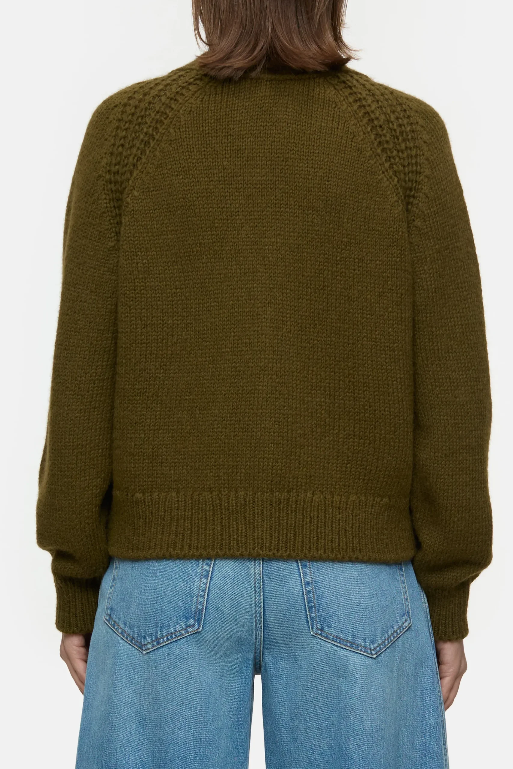 Closed Strick*Strickjacke aus Alpaka-Mix Vergreen