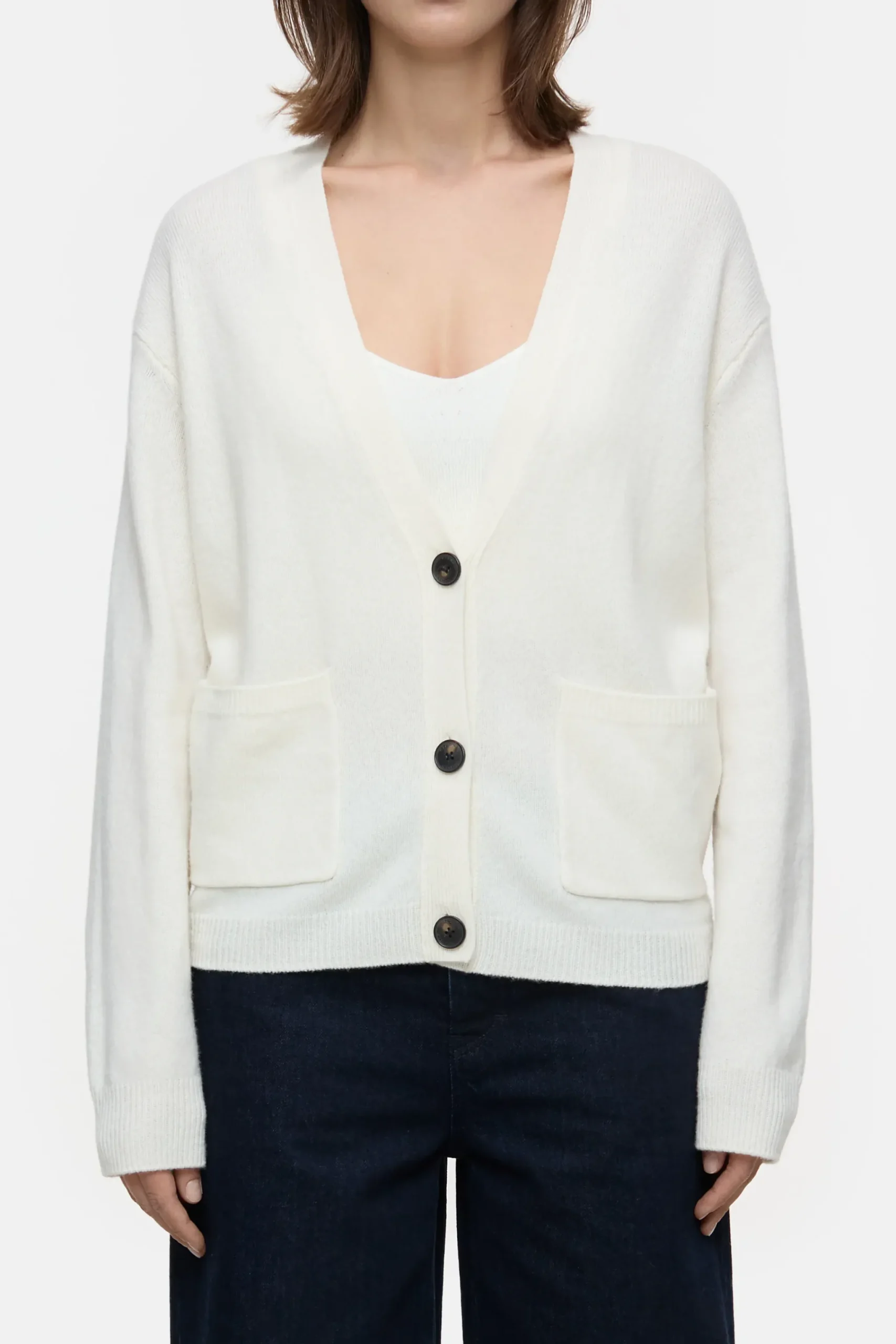 Closed Strick*Strickjacke aus Wolle Ivory