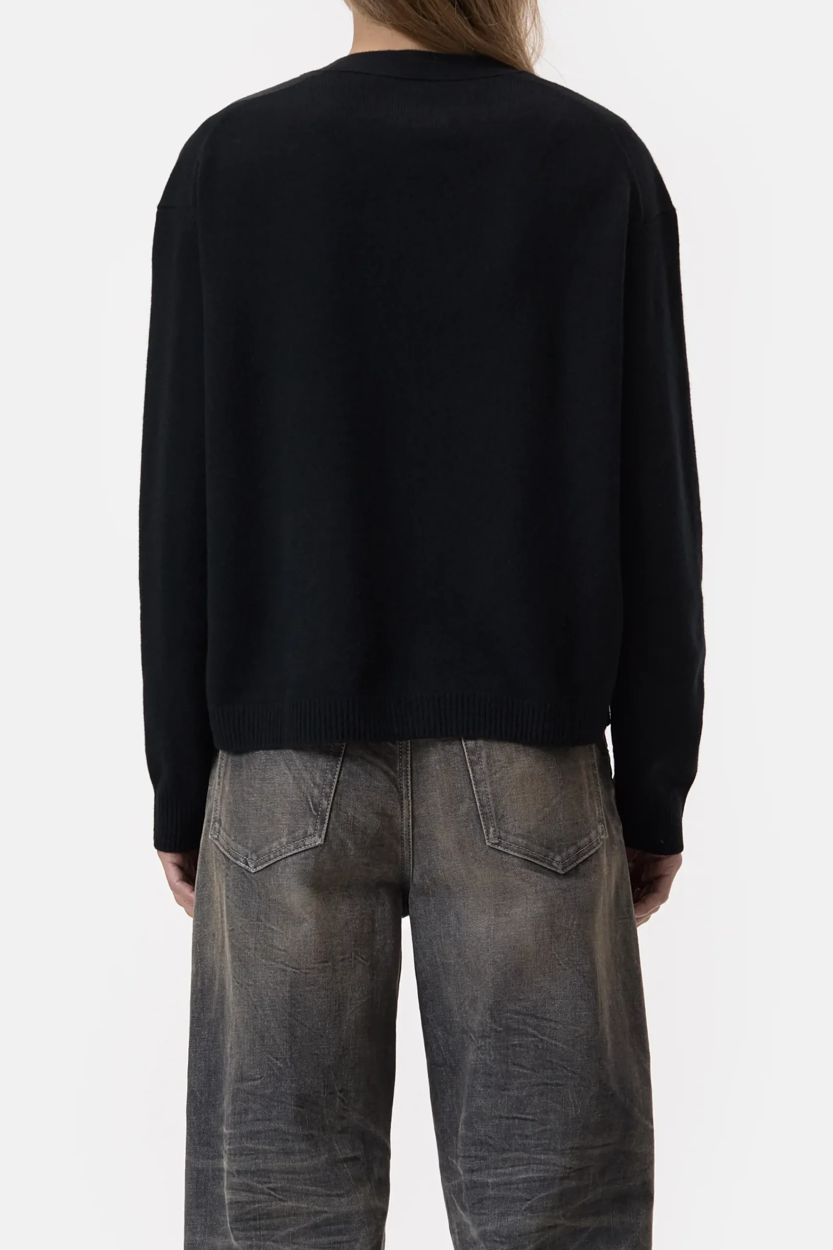 Closed Strick*Strickjacke aus Wolle Black