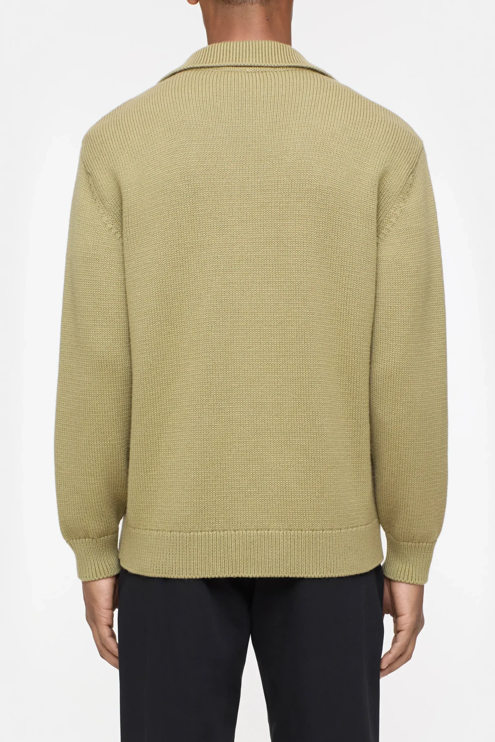 Closed Strick*Strickjacke aus Woll-Mix Herbalgreen