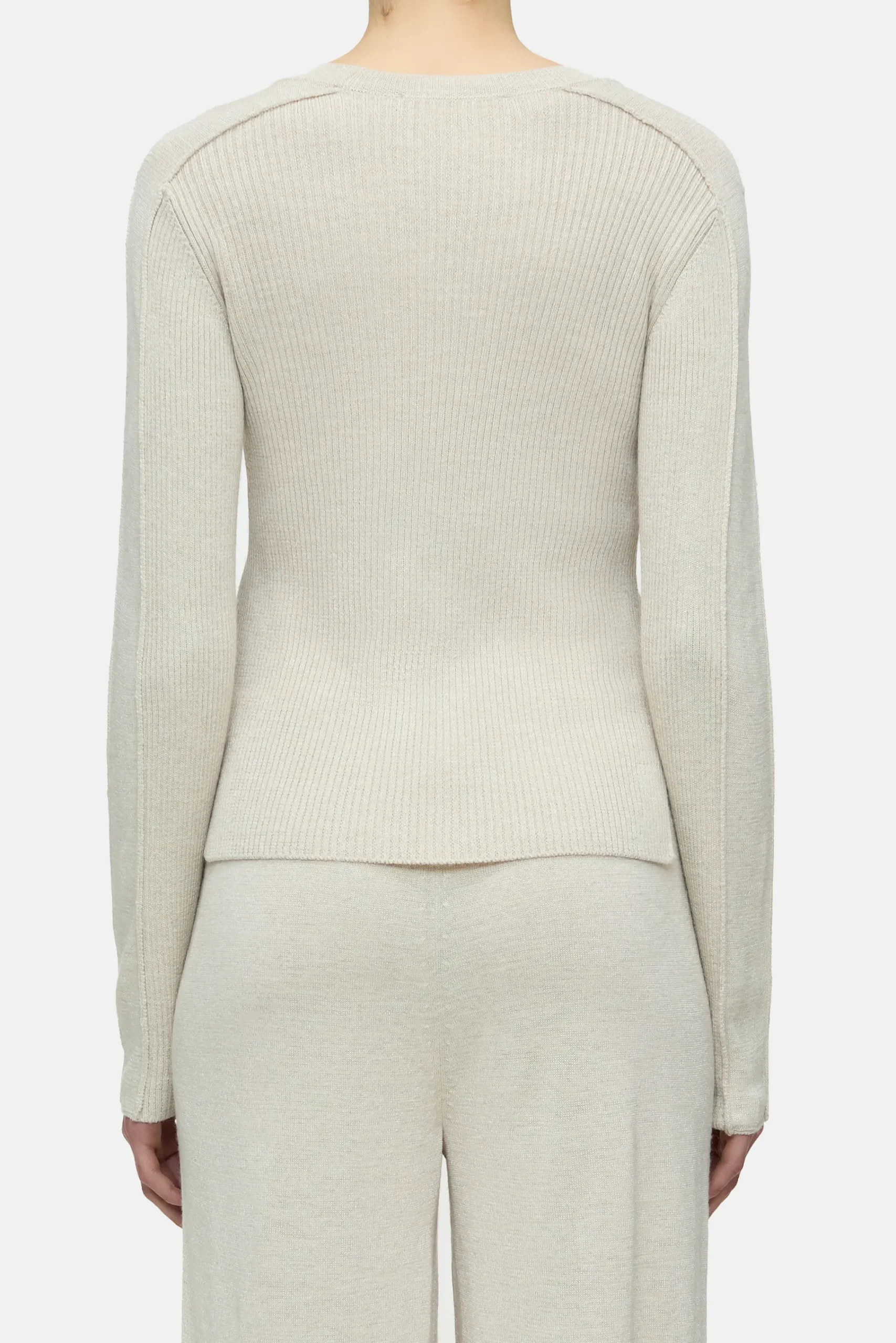 Closed Strick*Strick-Langarmshirt Sabbiabeige