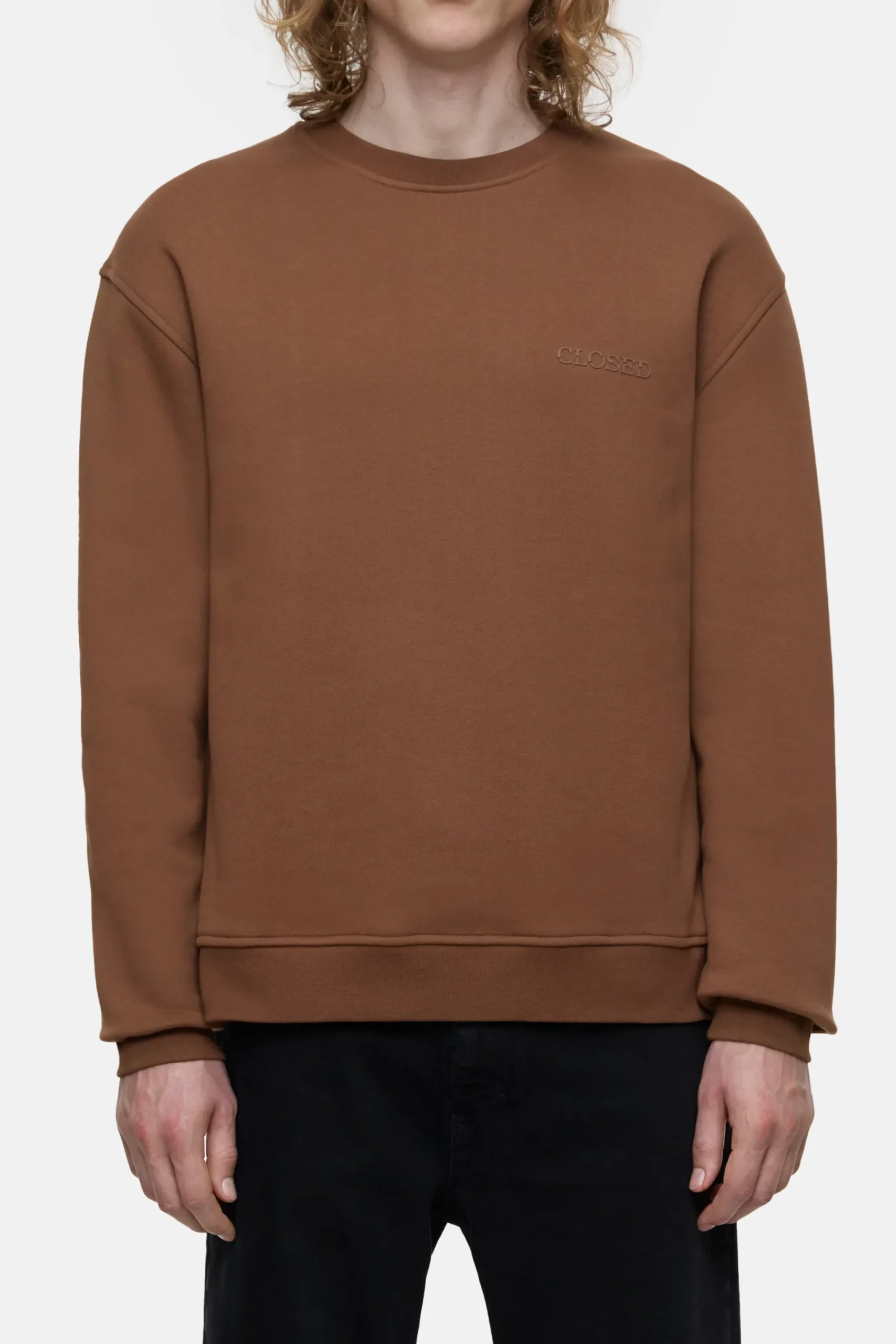Closed Sweatshirts*Sweatshirt aus Bio-Baumwolle Chestnut