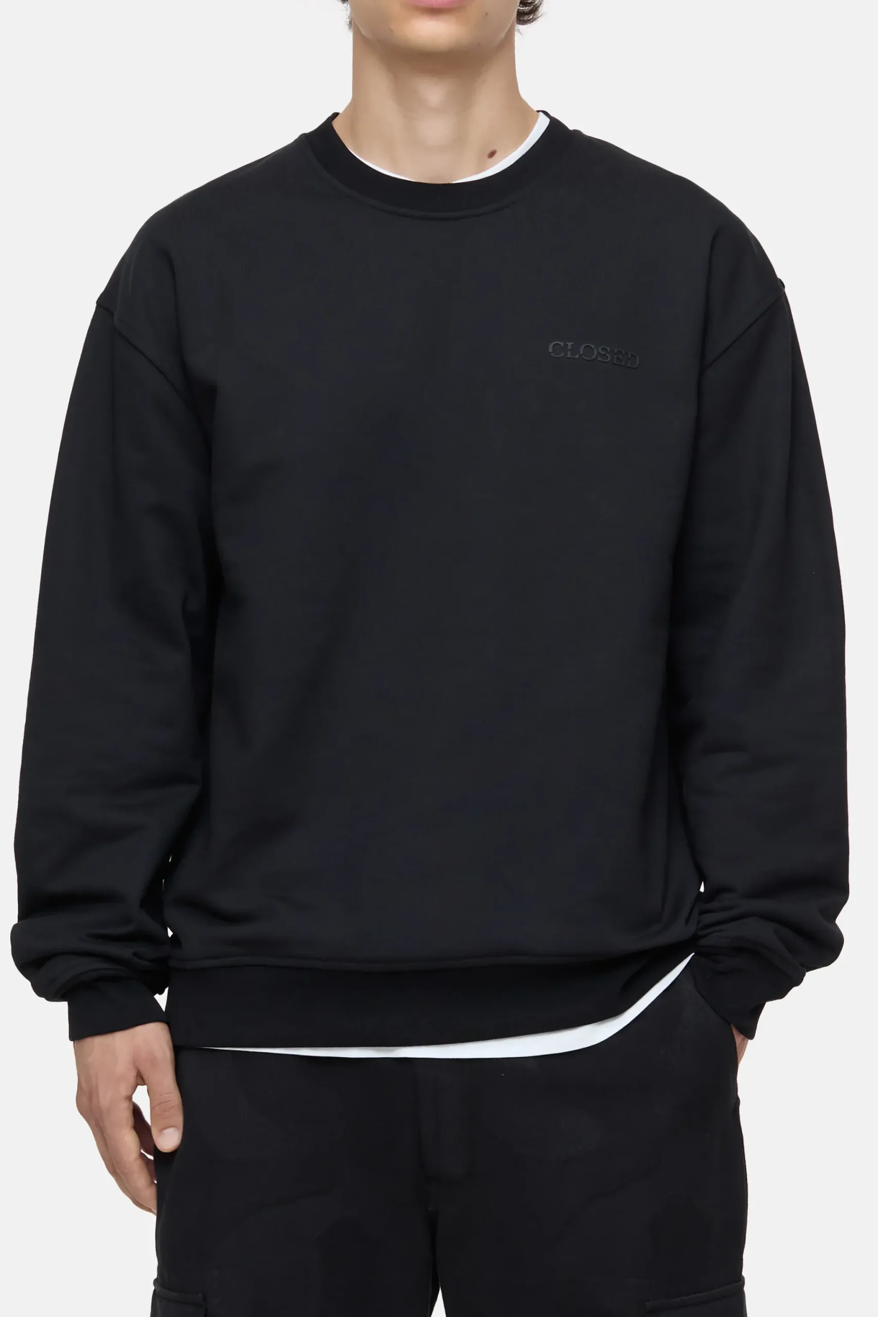 Closed Sweatshirts*Sweatshirt aus Bio-Baumwolle Black