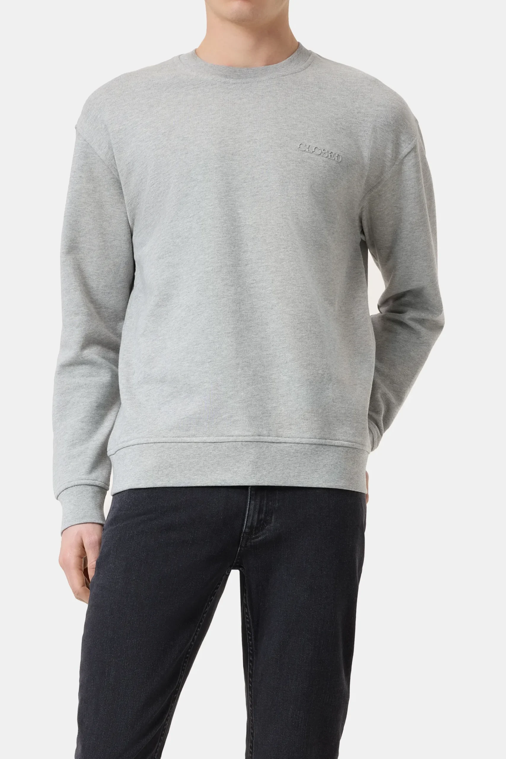 Closed Sweatshirts*Sweatshirt aus reiner Bio-Baumwolle Lightgreymelange