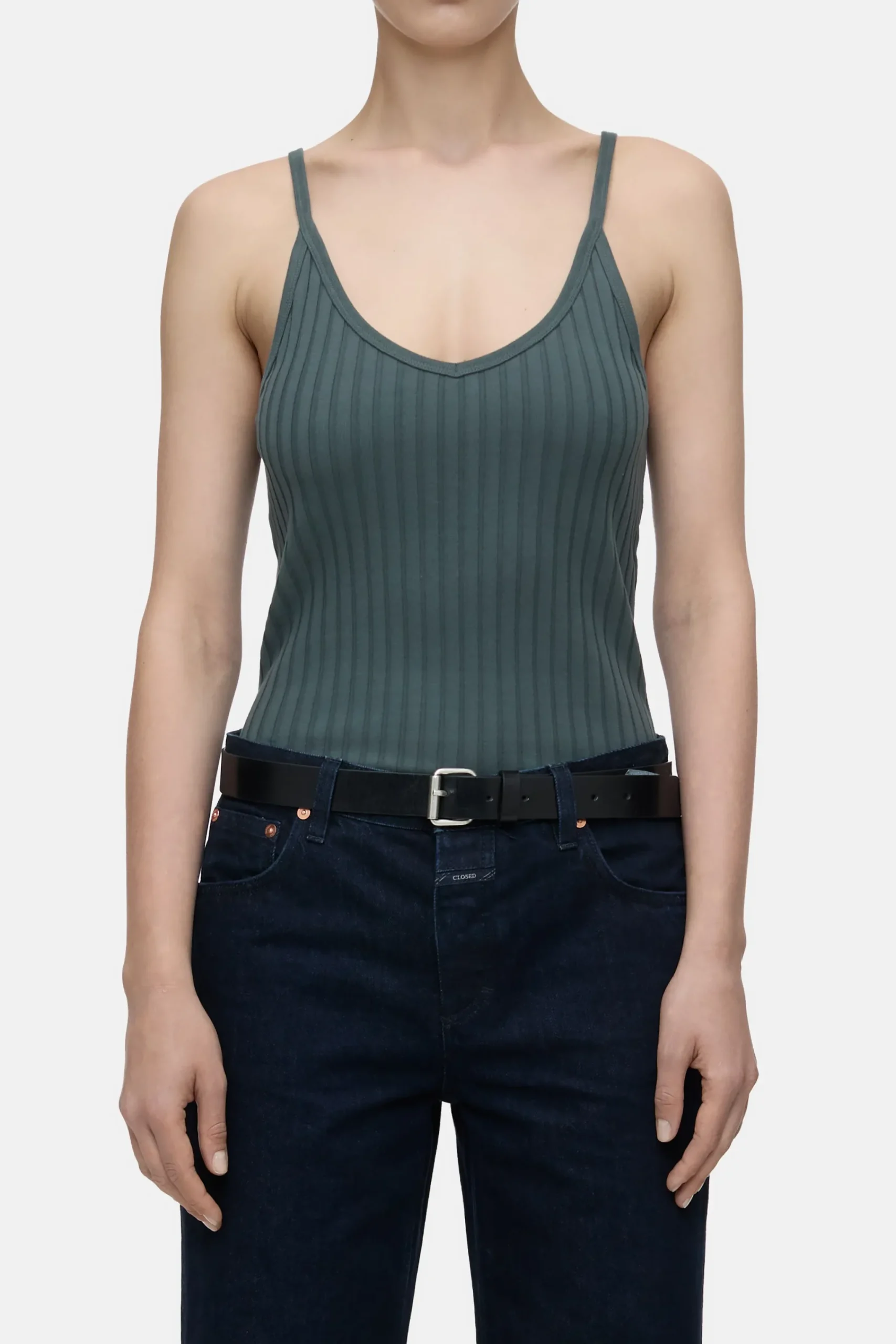 Closed T-shirts*Top aus Baumwoll-Mix Pinigreen