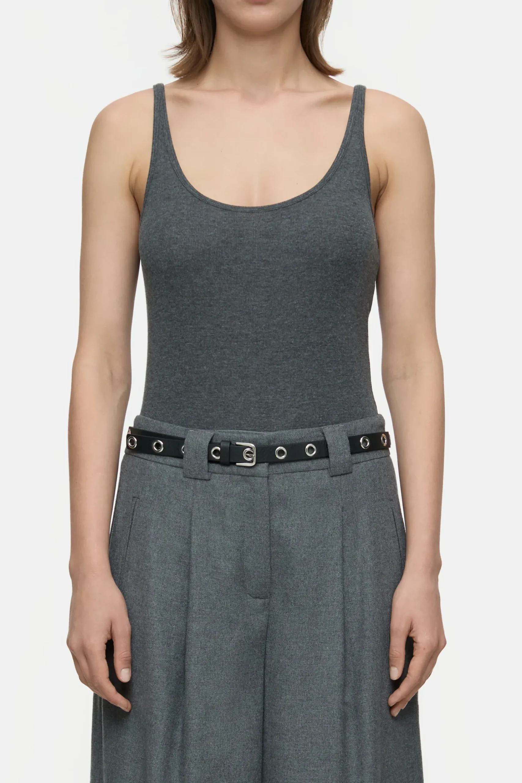 Closed T-shirts*Top aus Kaschmir-Mix Darkgreymelange