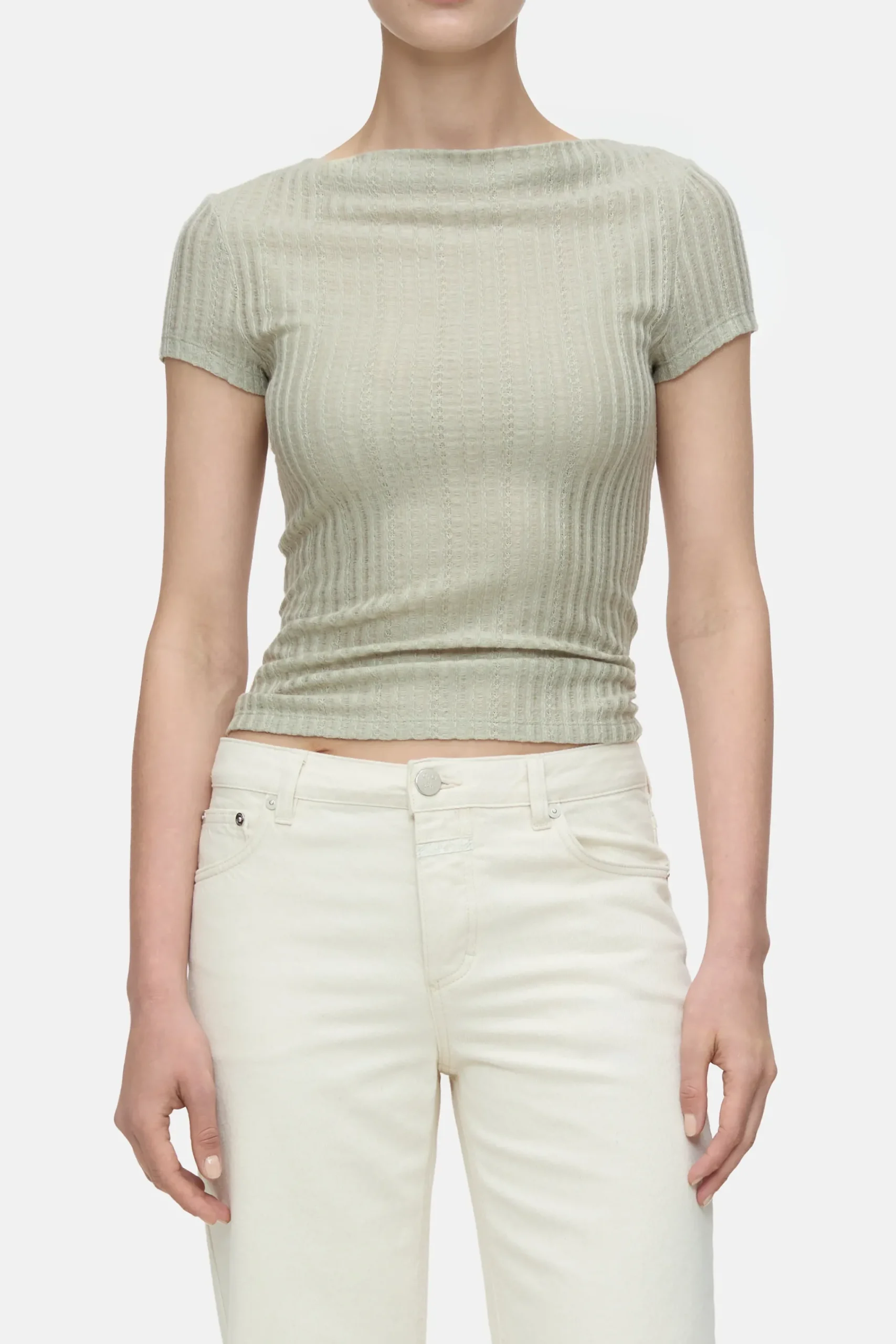 Closed T-shirts*Top aus Spitze Pastelolive