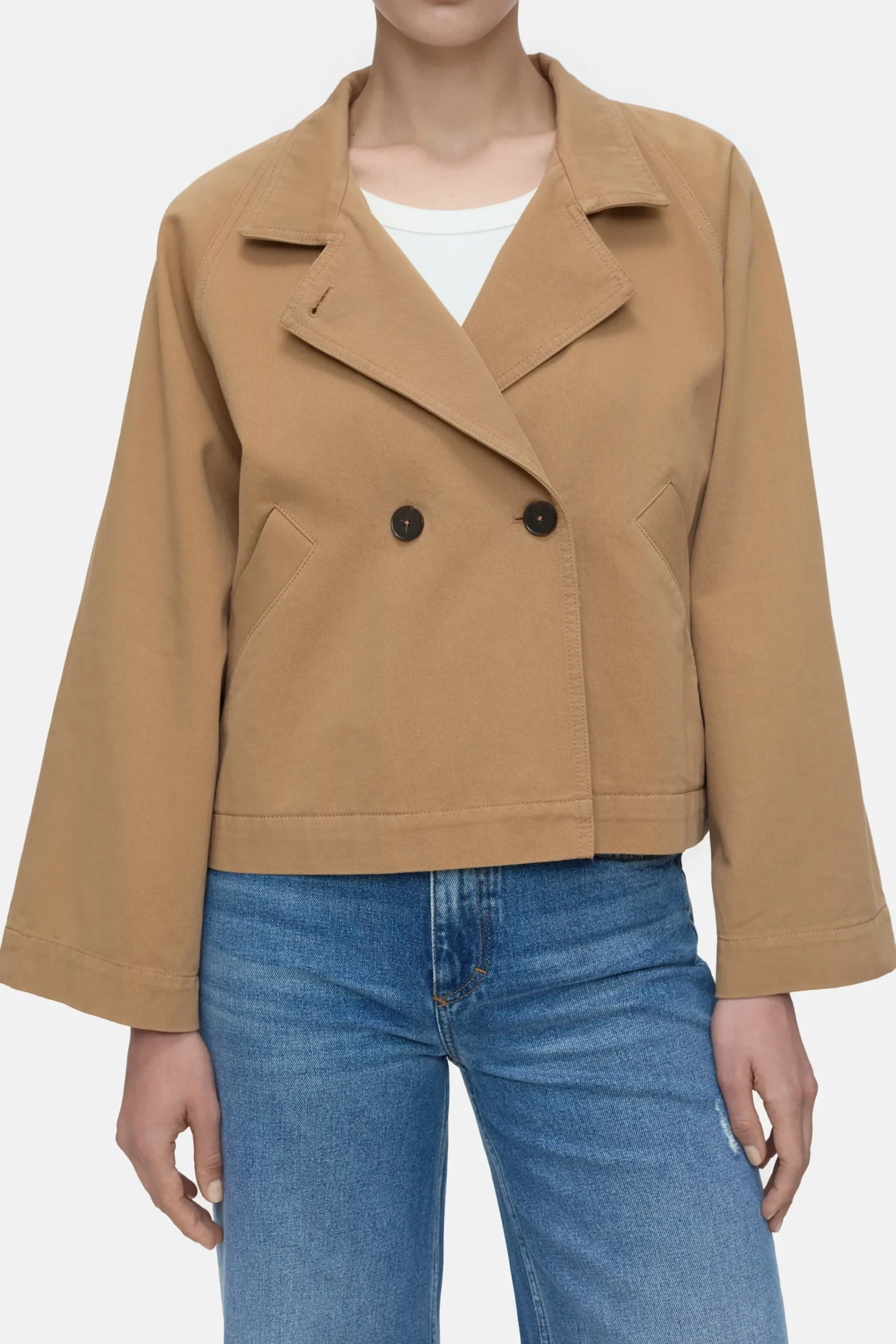 Closed Jacken & Mäntel*Trenchjacke aus Baumwolle Biscottibrown