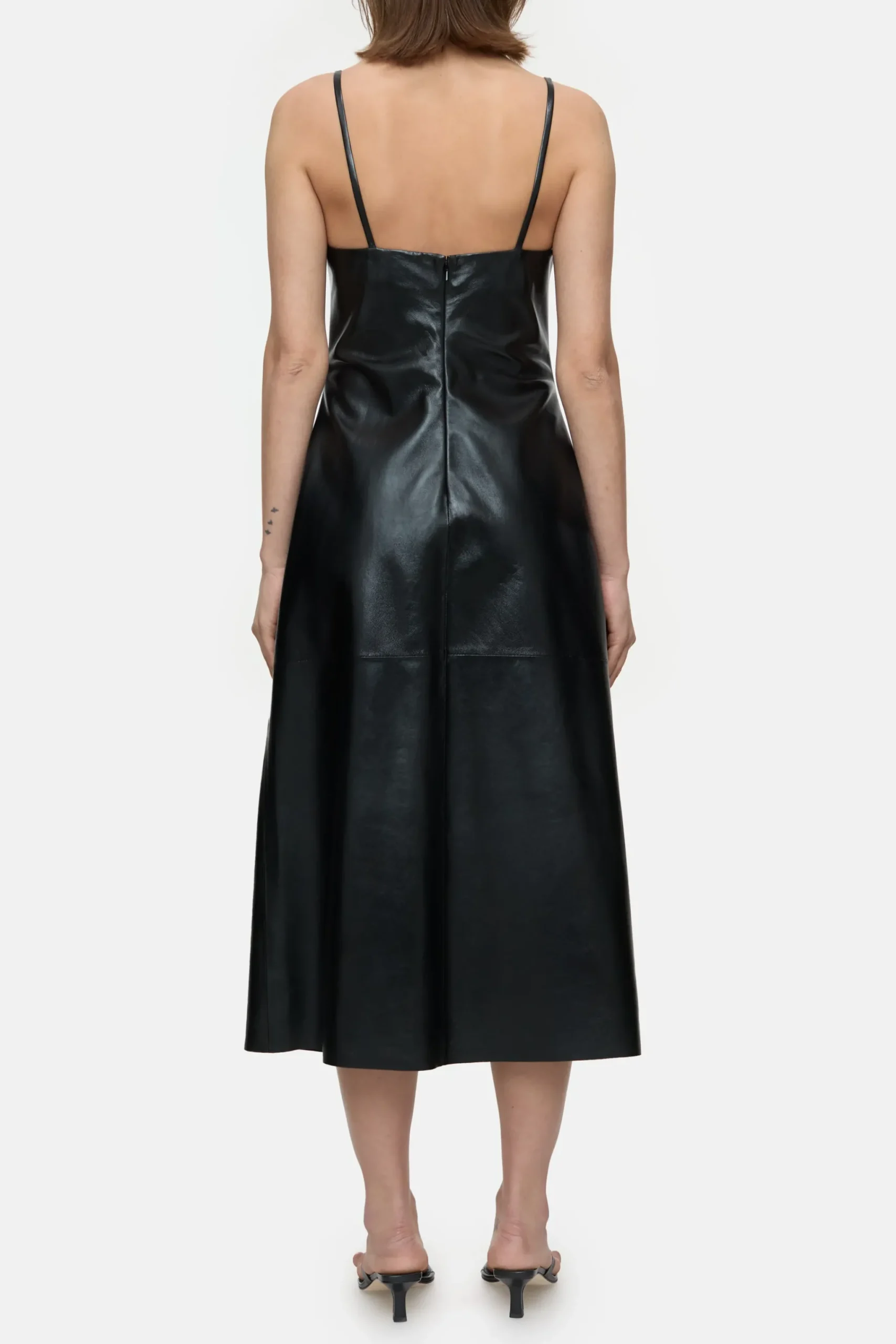 Closed Kleider*Trägerkleid aus Leder Black