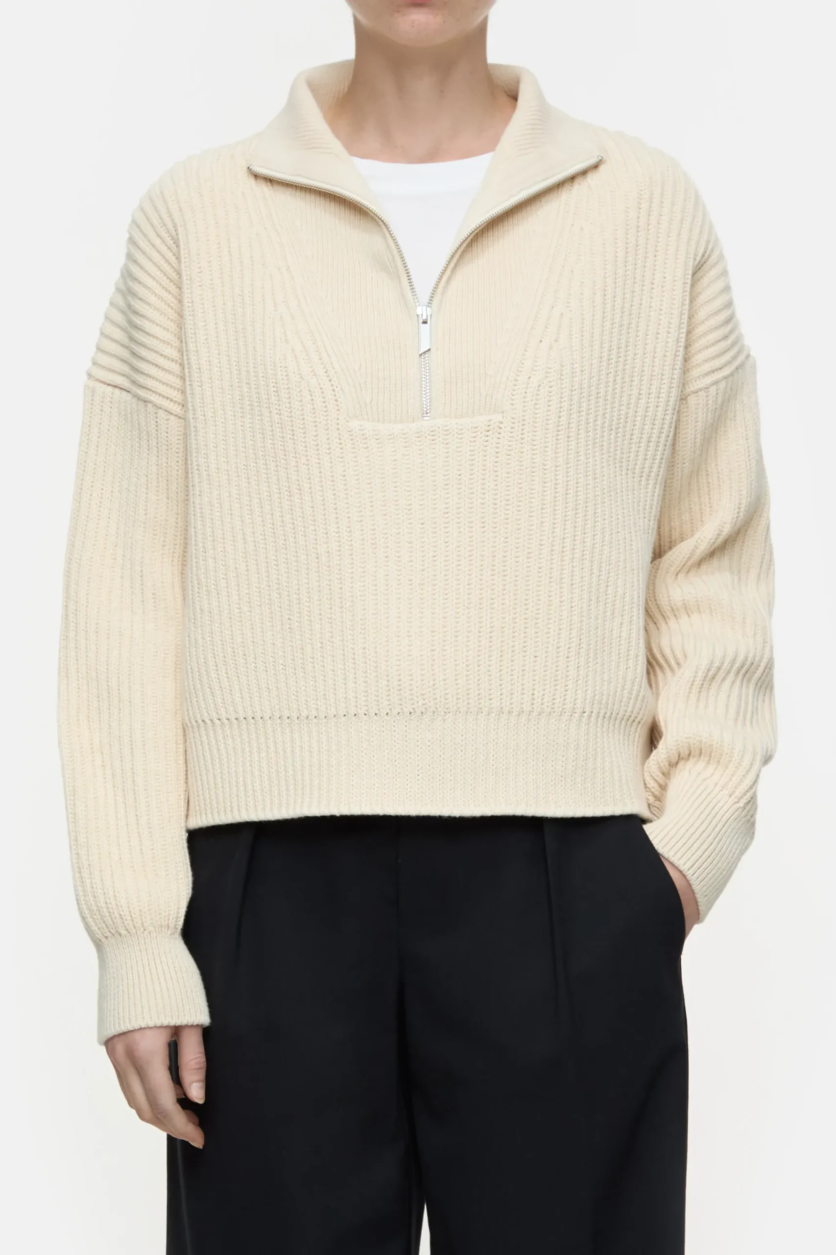 Closed Strick*Troyer aus Bio-Baumwolle Ivory