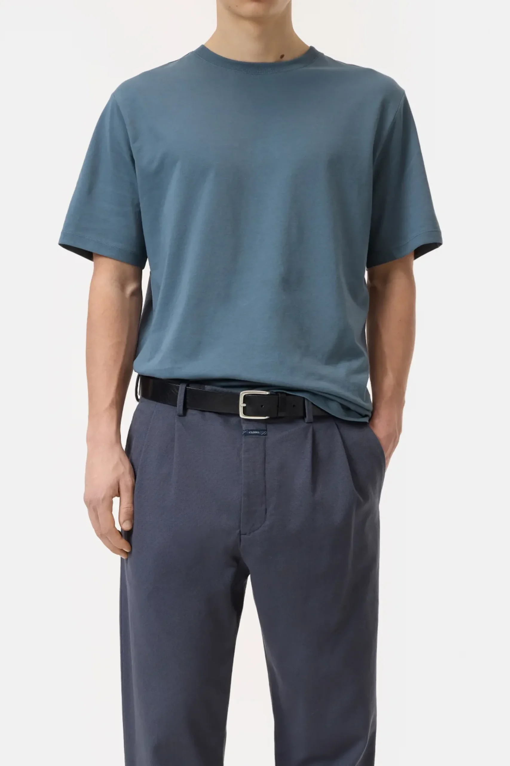 Closed T-shirts*T-Shirt aus Baumwolle Graphiteblue