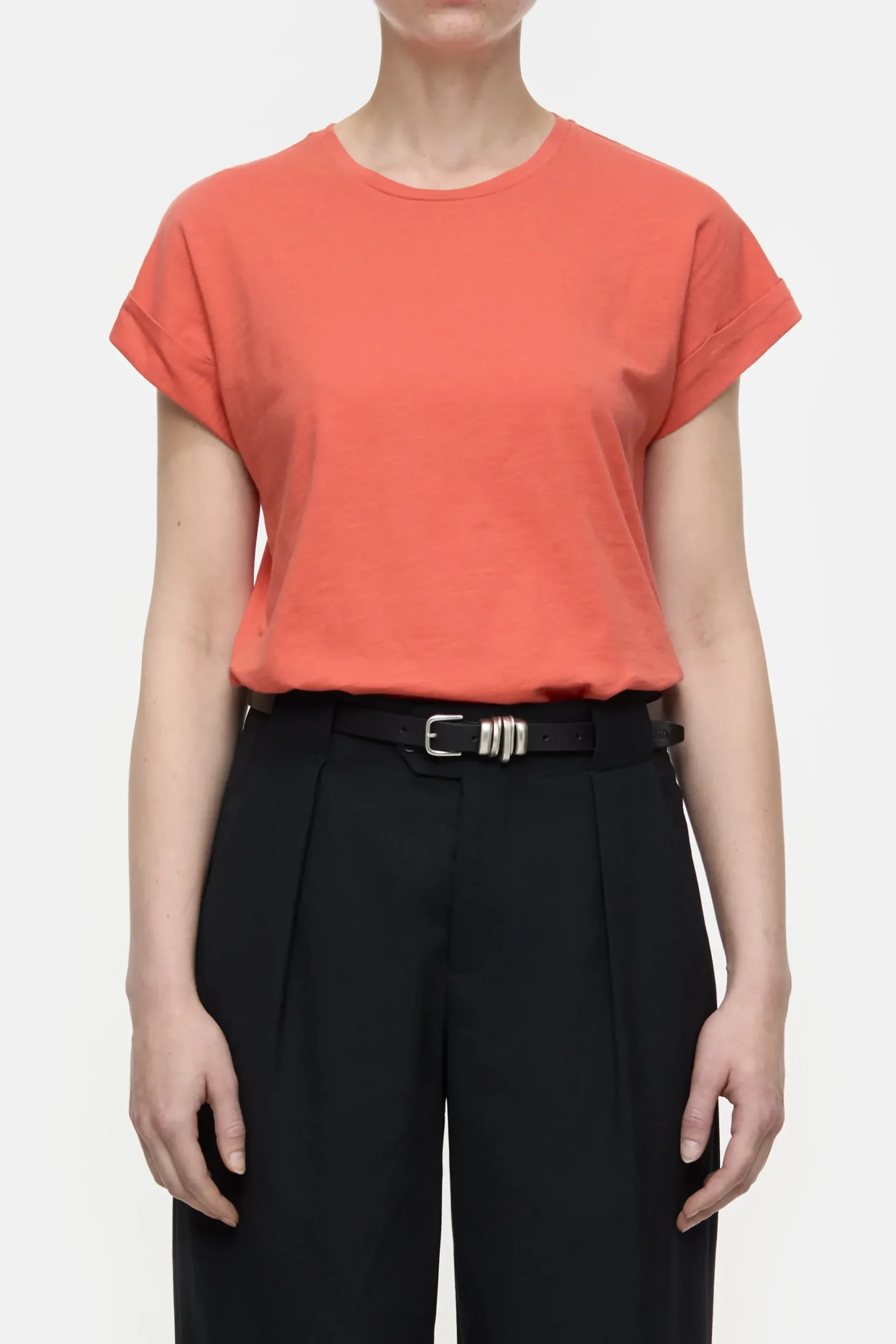 Closed T-shirts*T-Shirt aus Baumwolle Aperolred