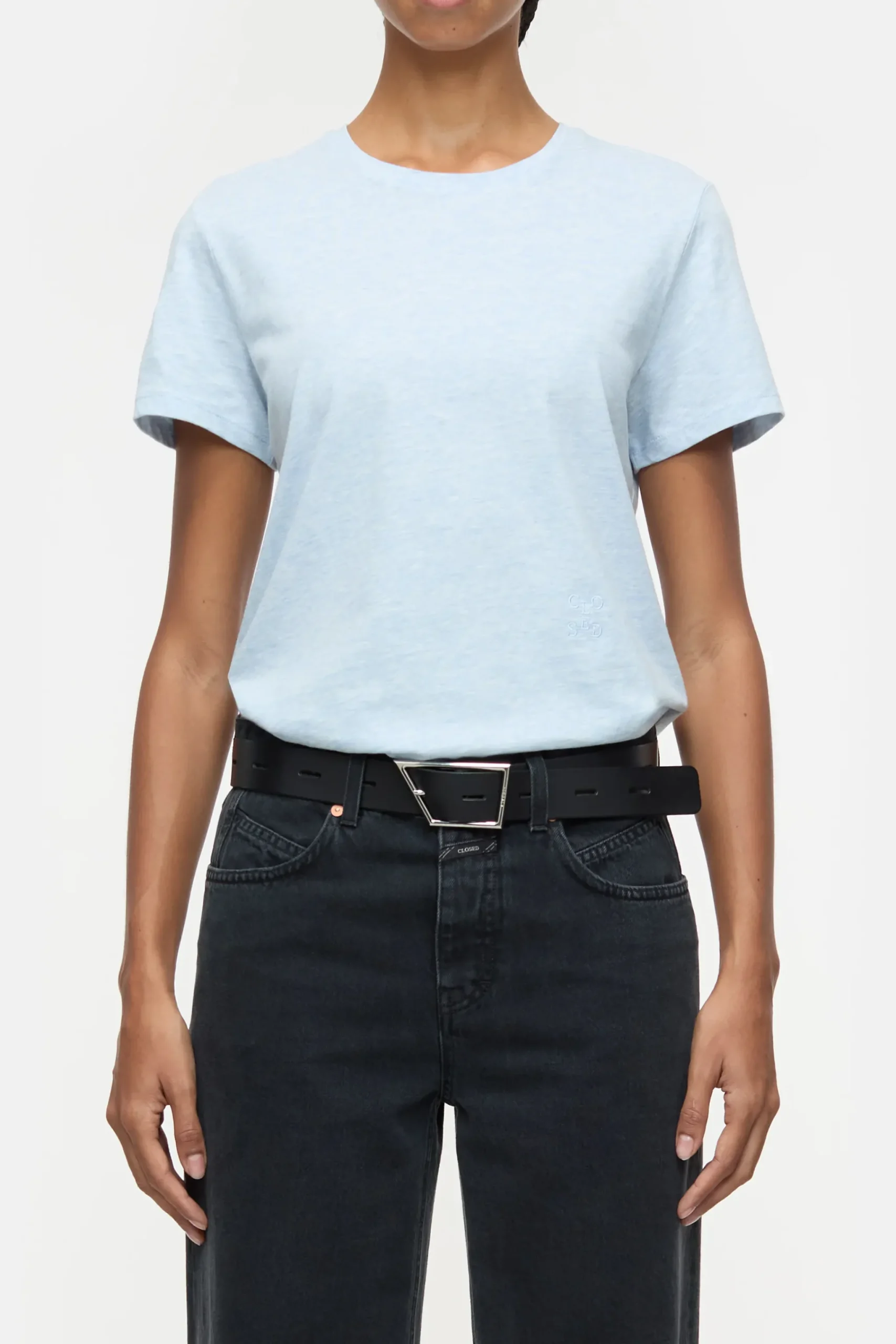 Closed T-shirts*T-Shirt aus Baumwoll-Mix Lazioblue