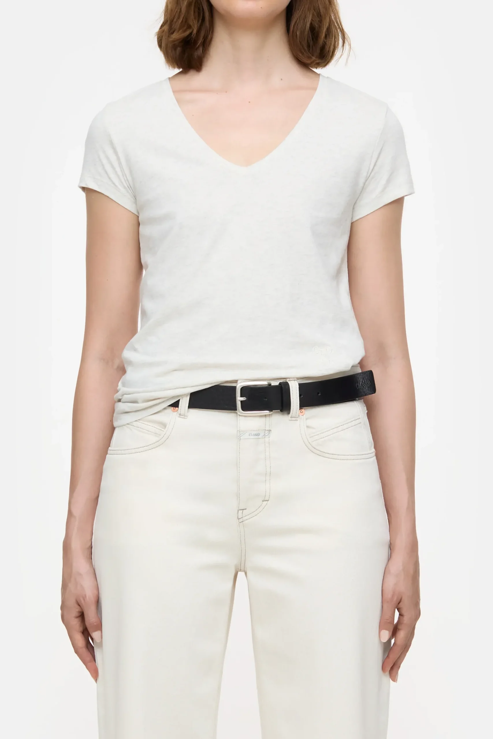 Closed T-shirts*T-Shirt aus Baumwoll-Mix Sabbiabeige