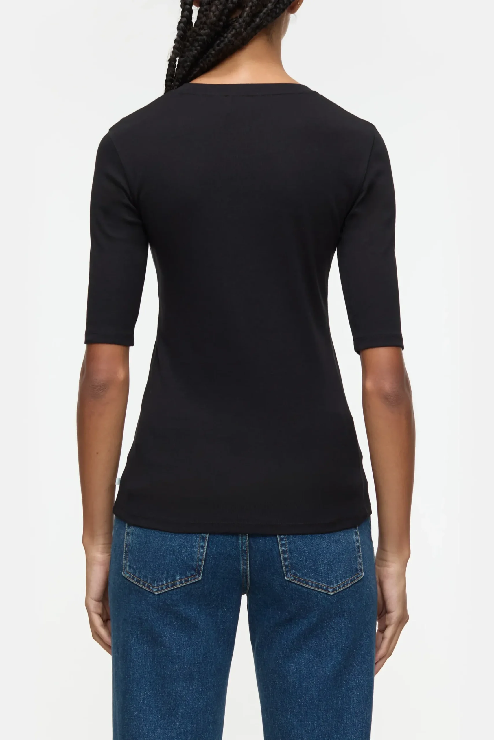 Closed T-shirts*T-Shirt aus Baumwoll-Mix Black