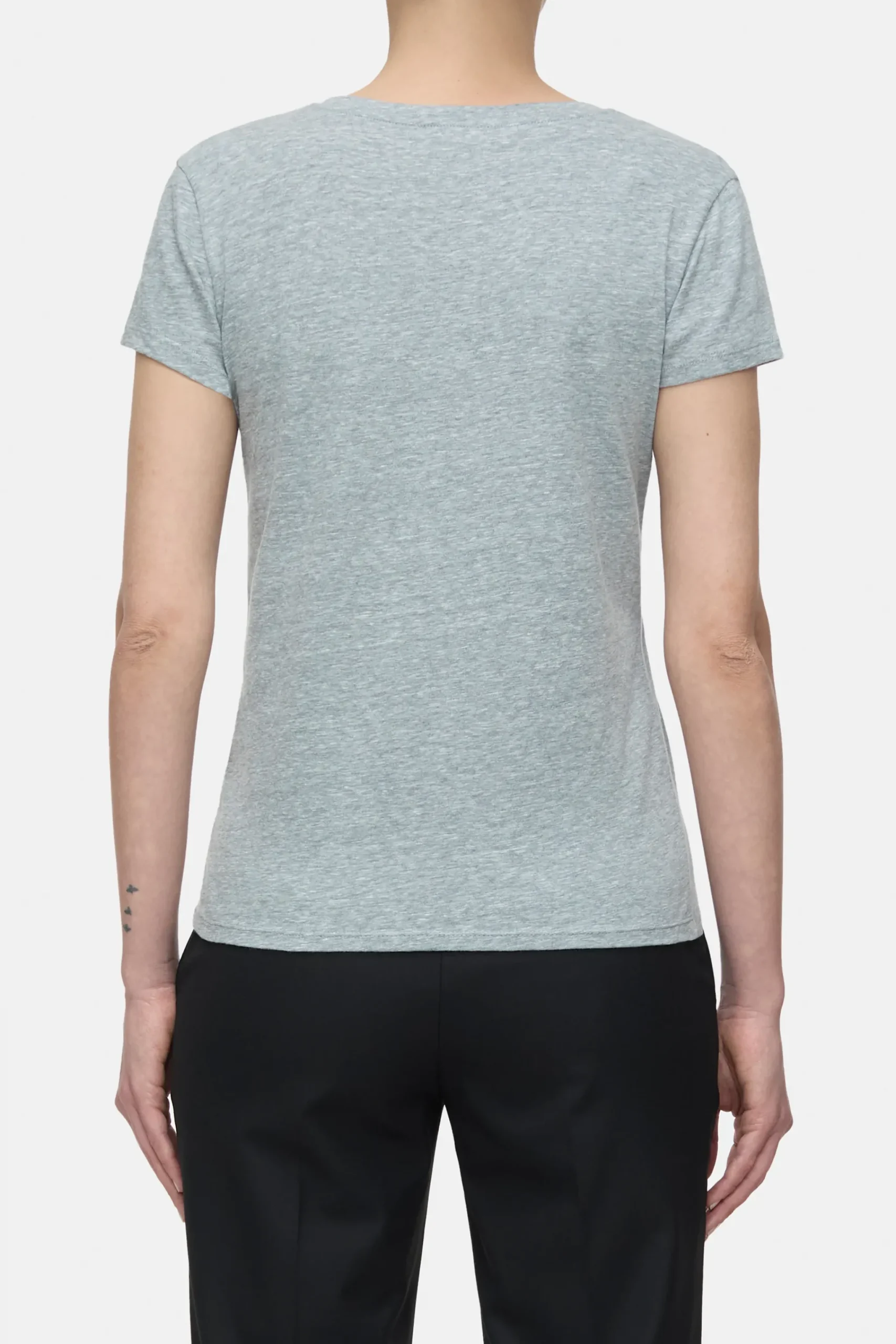 Closed T-shirts*T-Shirt aus Baumwoll-Mix Lightgreymelange