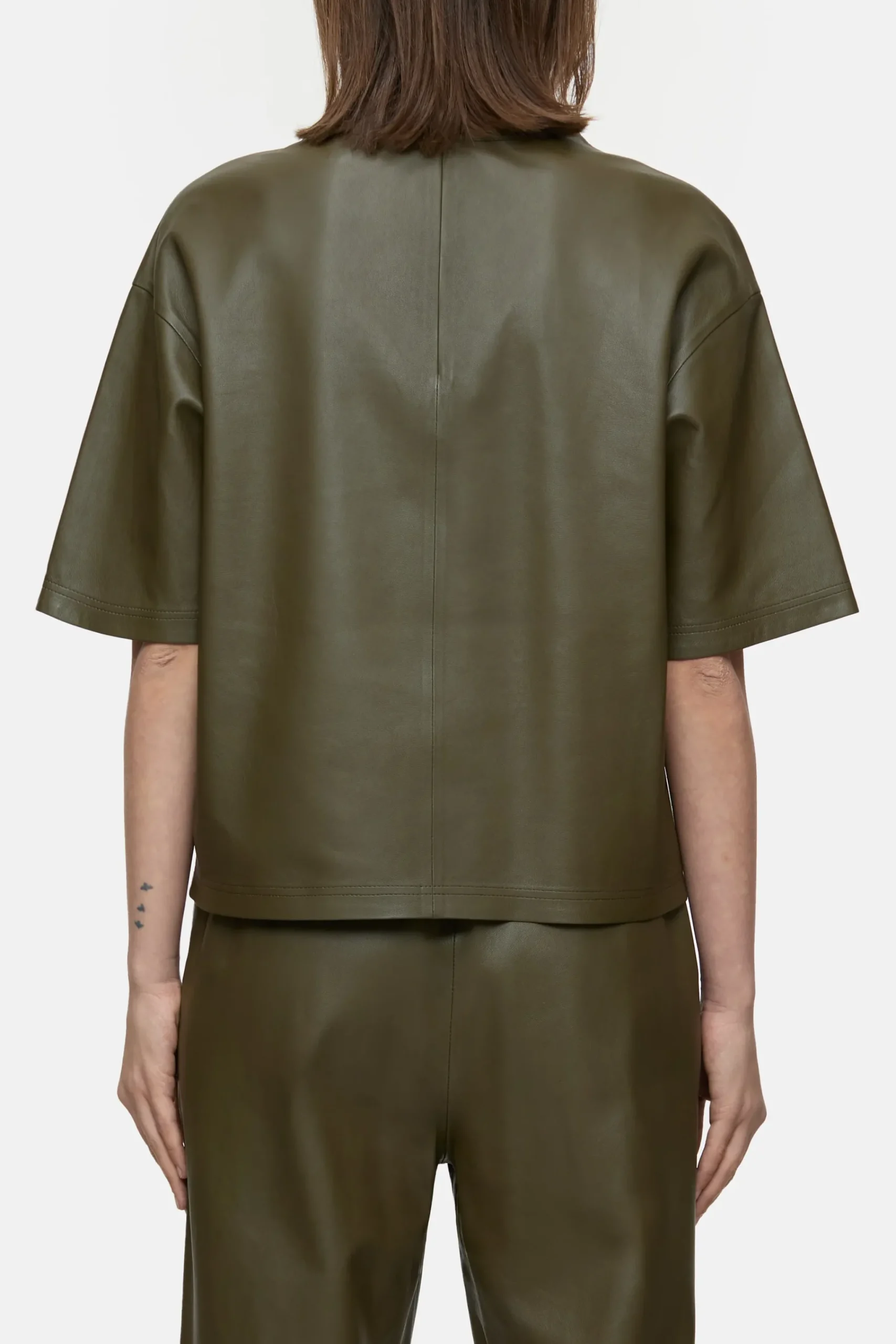 Closed Shirts & Blusen*T-Shirt aus Leder Vergreen