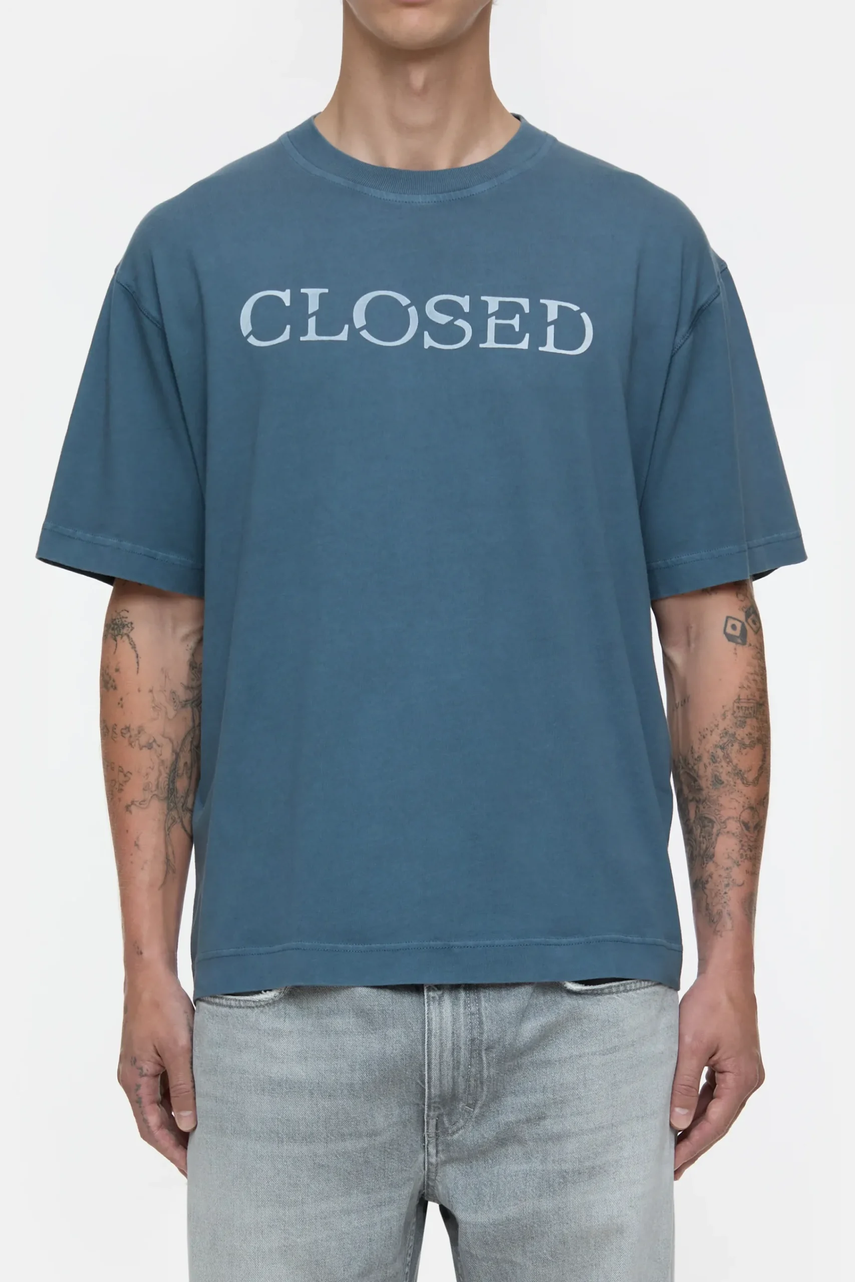 Closed T-shirts*T-Shirt aus reiner Bio-Baumwolle Graphiteblue
