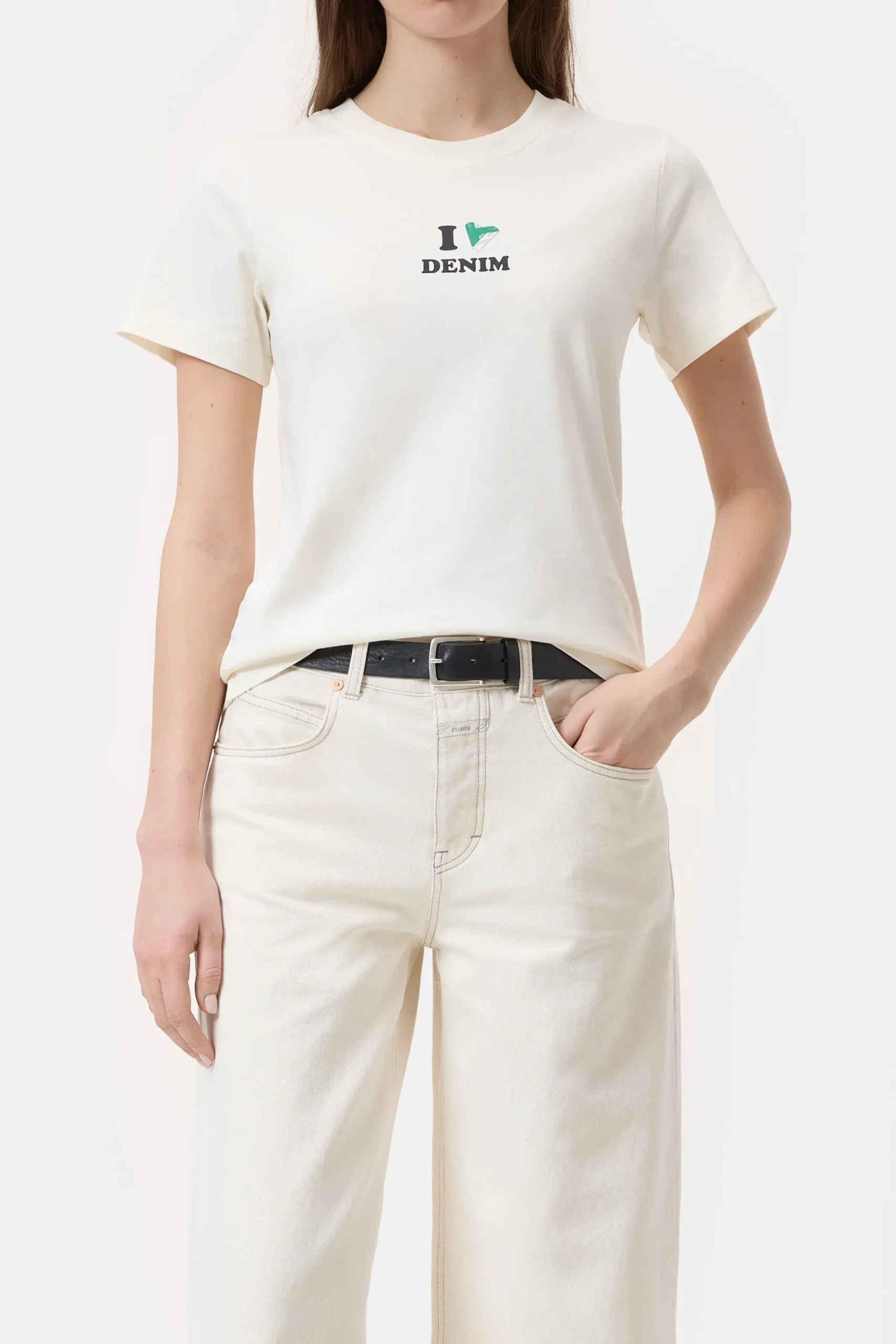 Closed T-shirts*T-Shirt mit Print Ivory